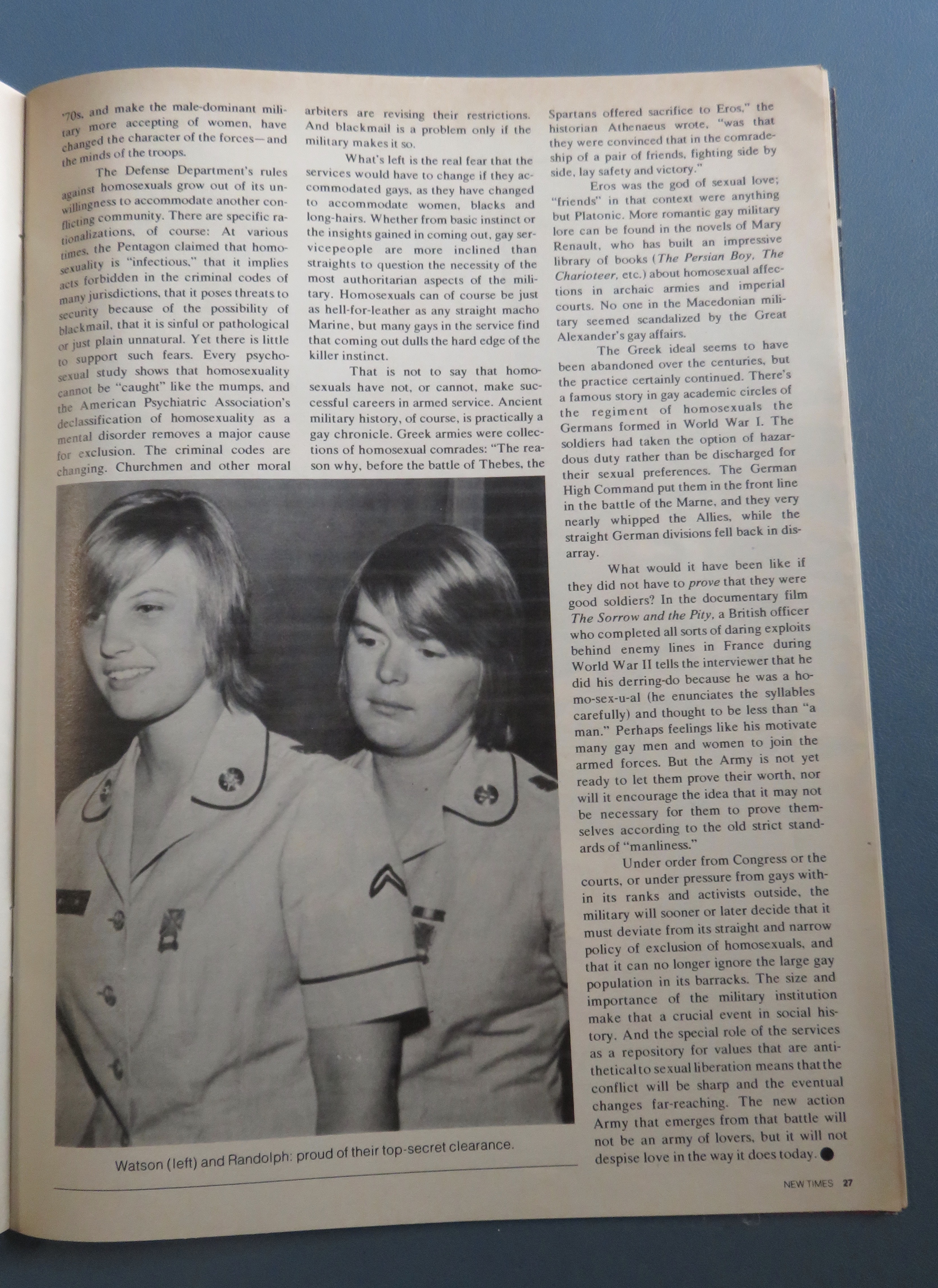 New Times Magazine August 8, 1975 Worshipping Tennis
