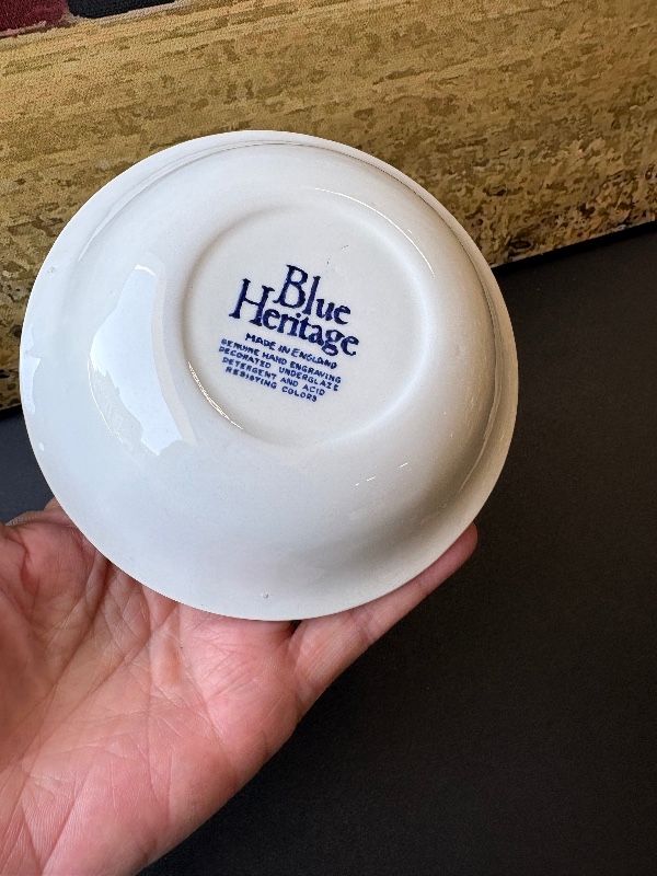 Blue Heritage Blue Onion 5” fruit/dessert bowl sauce bowl