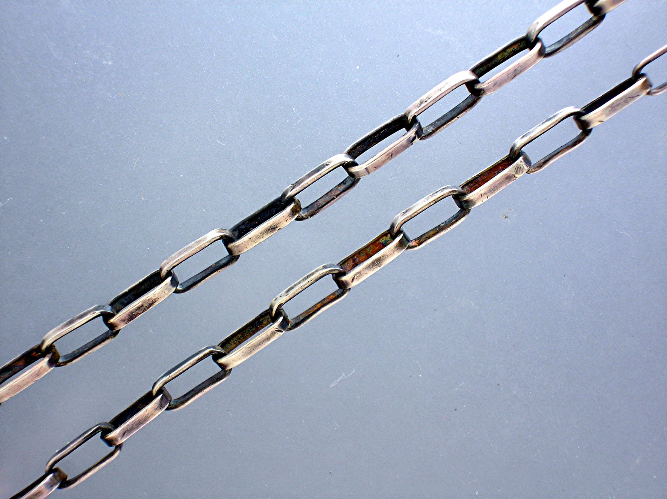 Native American 60s Sterling Silver Handmade Chain