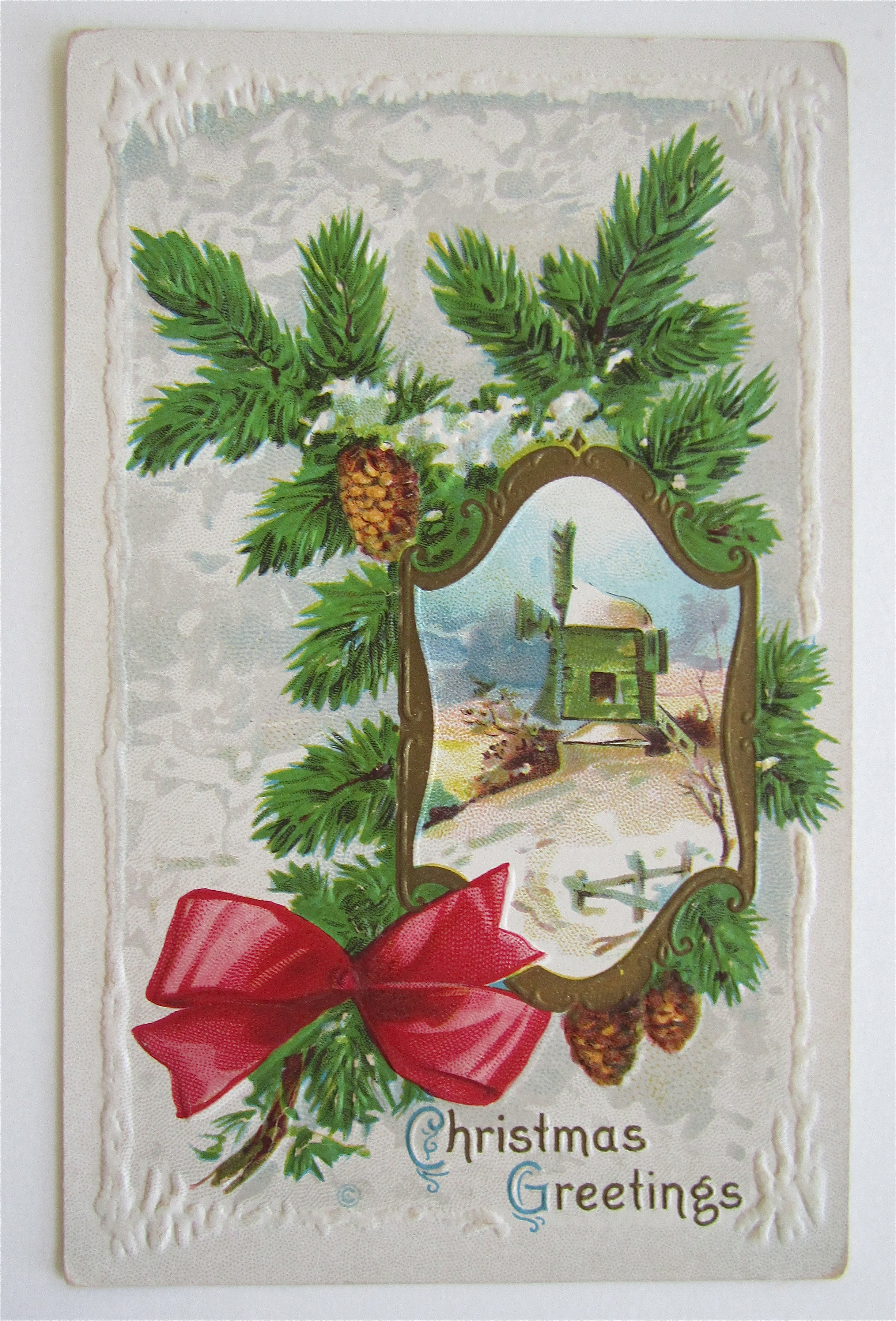 Christmas Greetings Postcard