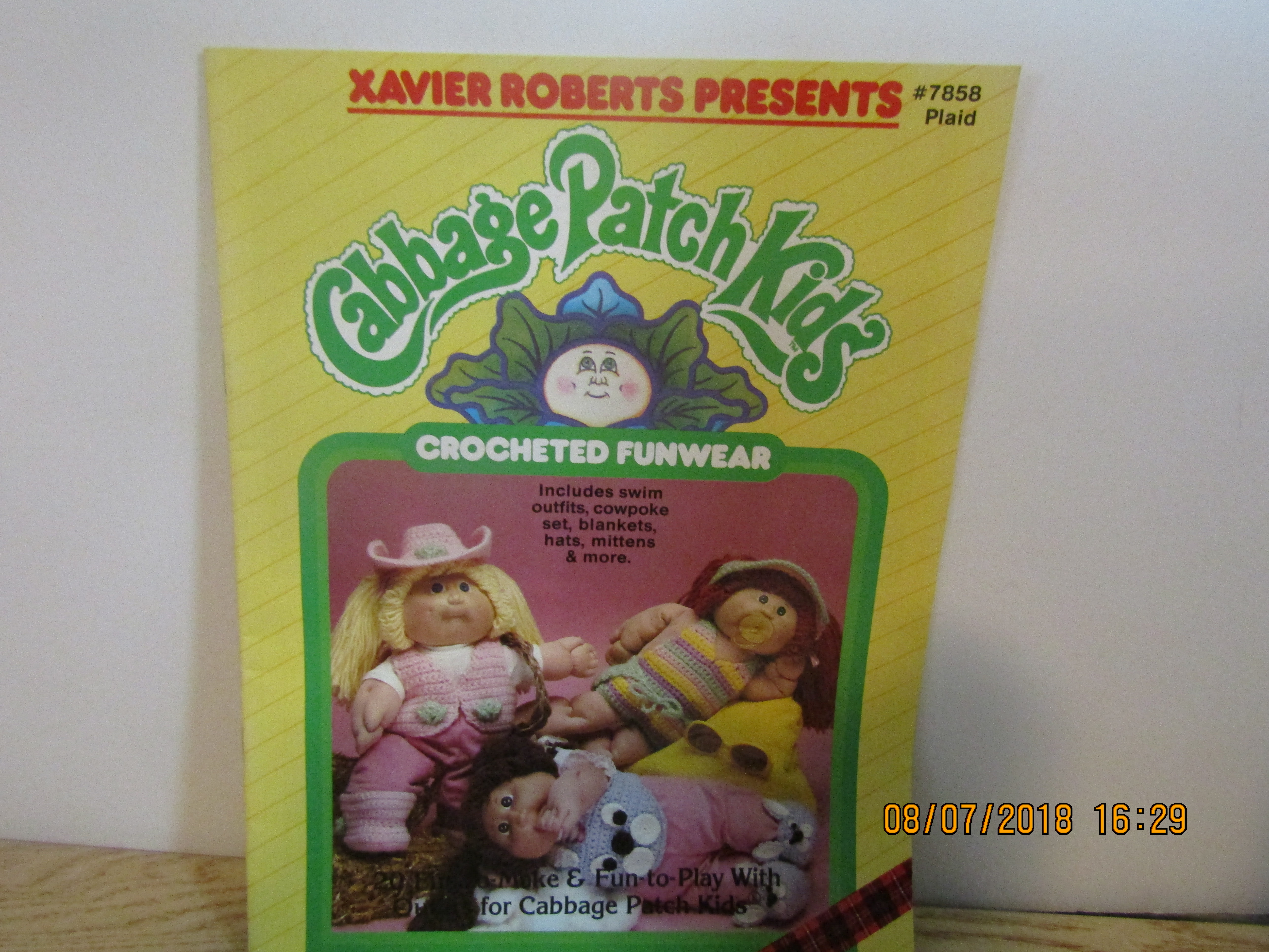 Plaid Crocheted Funwear  For Cabbage Patch Kids  #7858