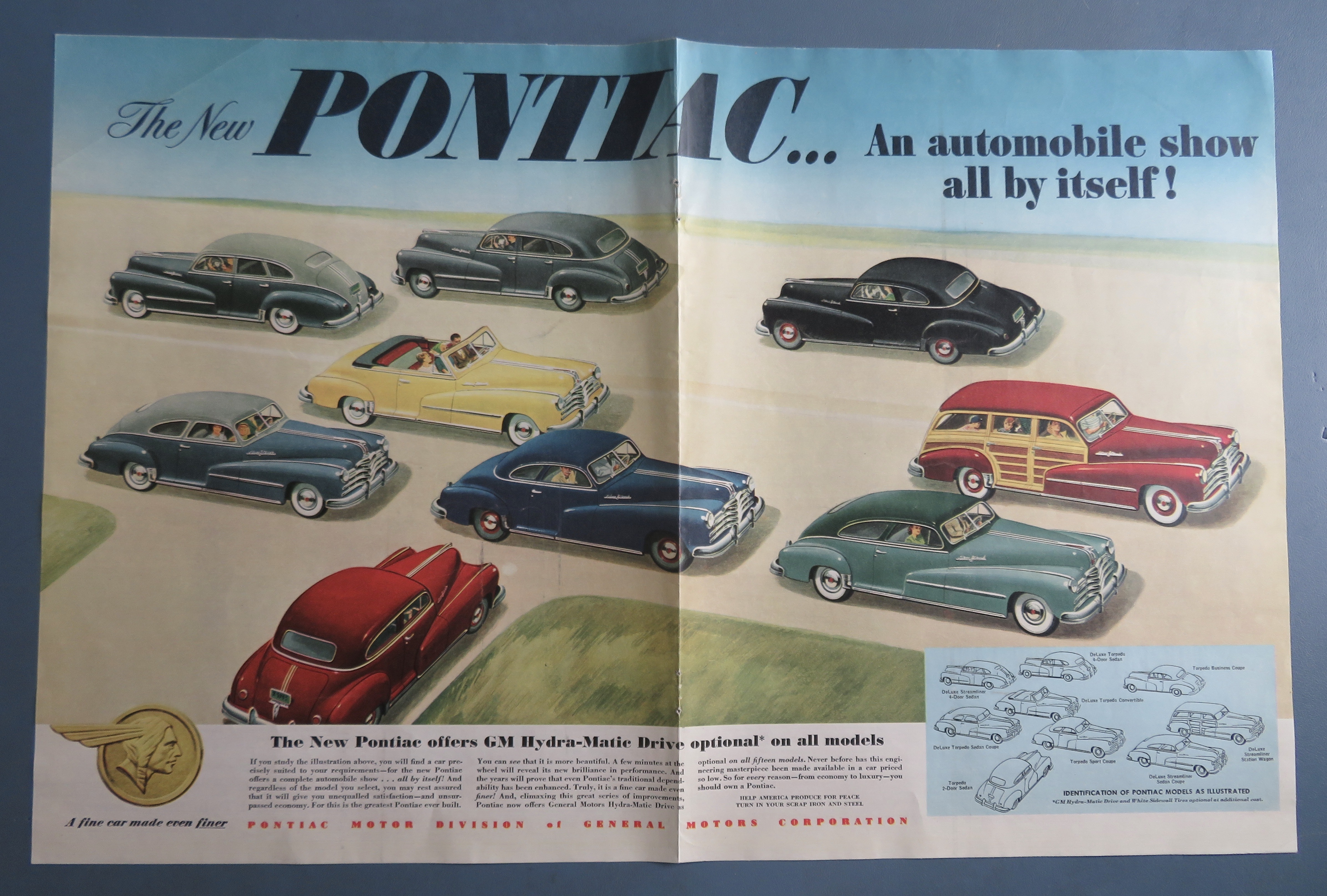 1948 Pontiac Automobile with Automobile Show