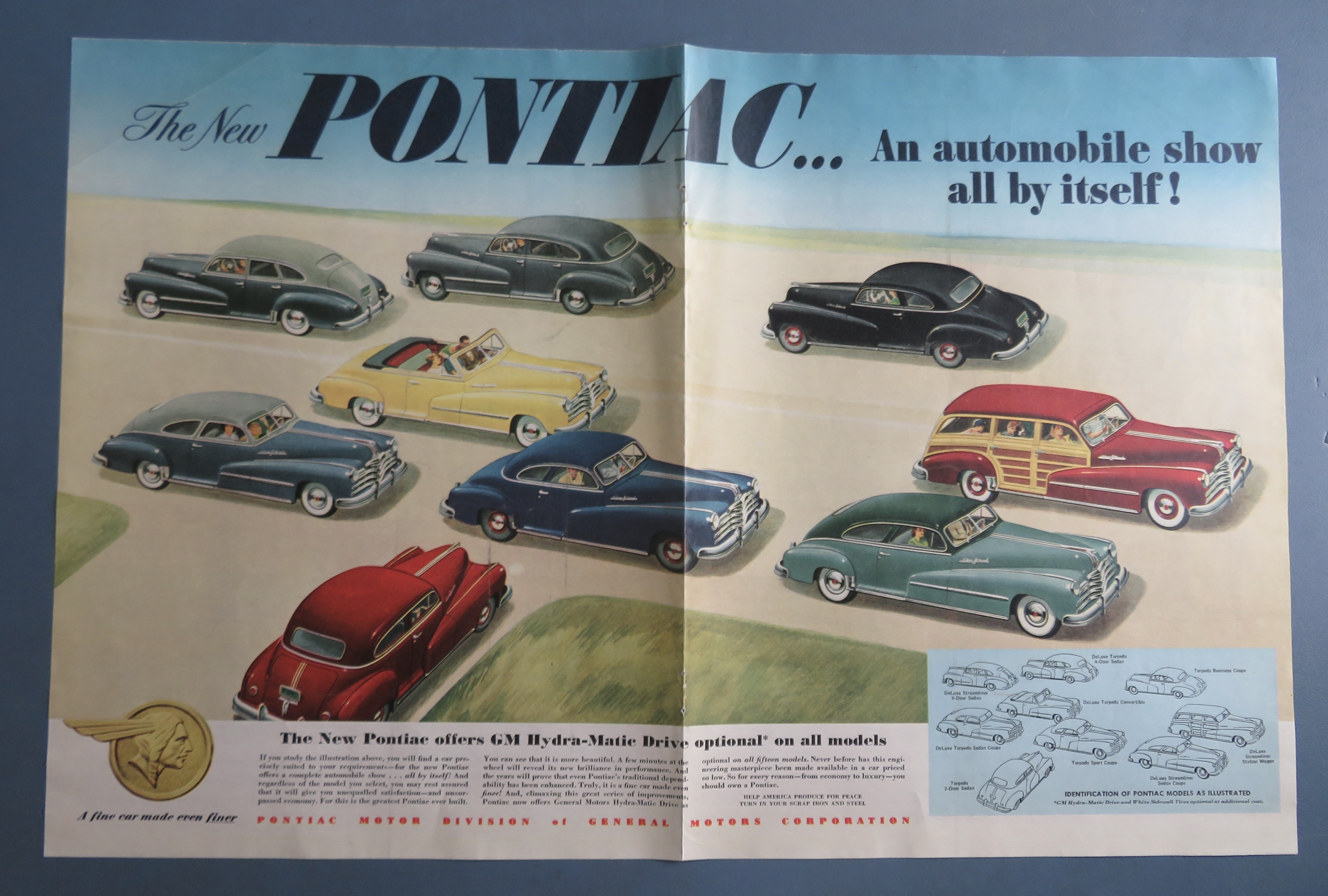 1948 Pontiac Automobile with Automobile Show