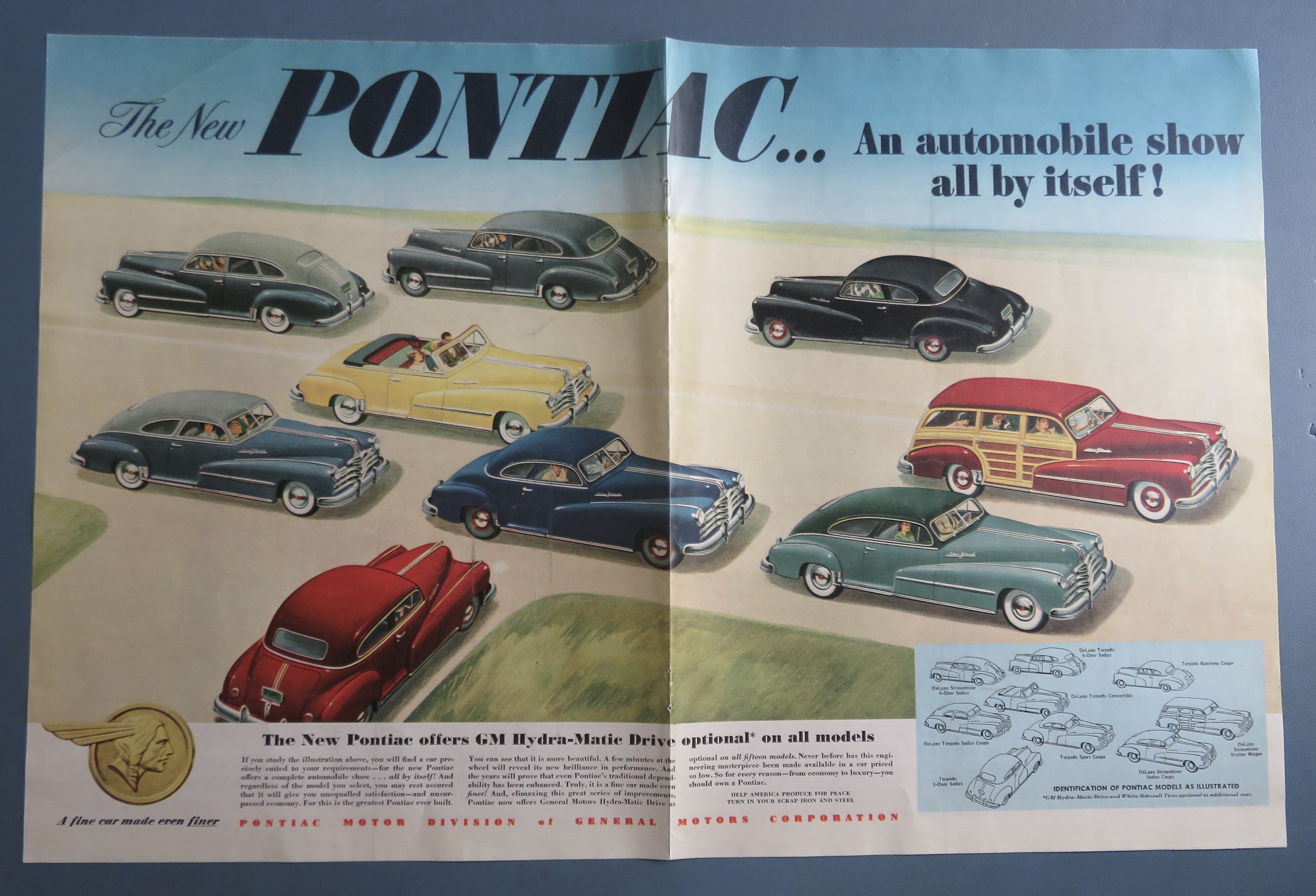 1948 Pontiac Automobile with Automobile Show