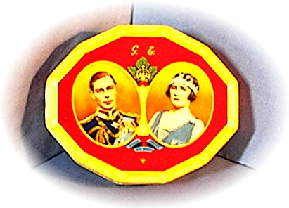 Queen Mother & King George VI 1939 Tin