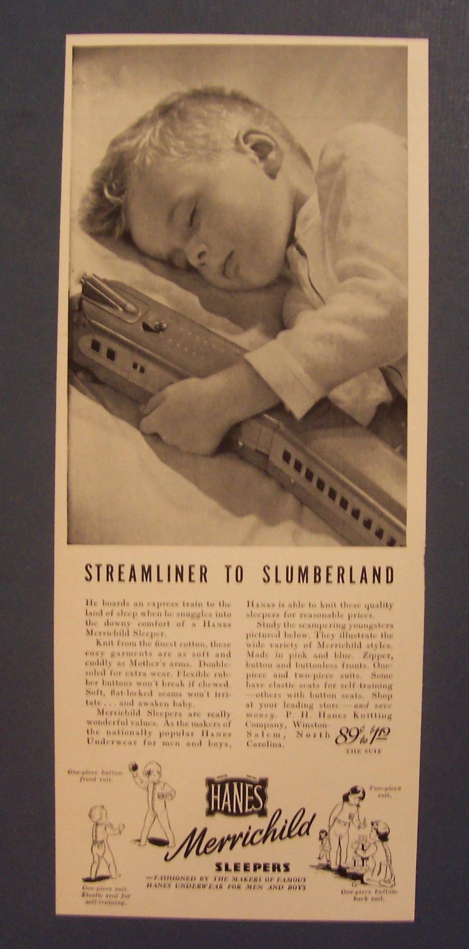 1940  Hanes  Merrichild  Sleepers