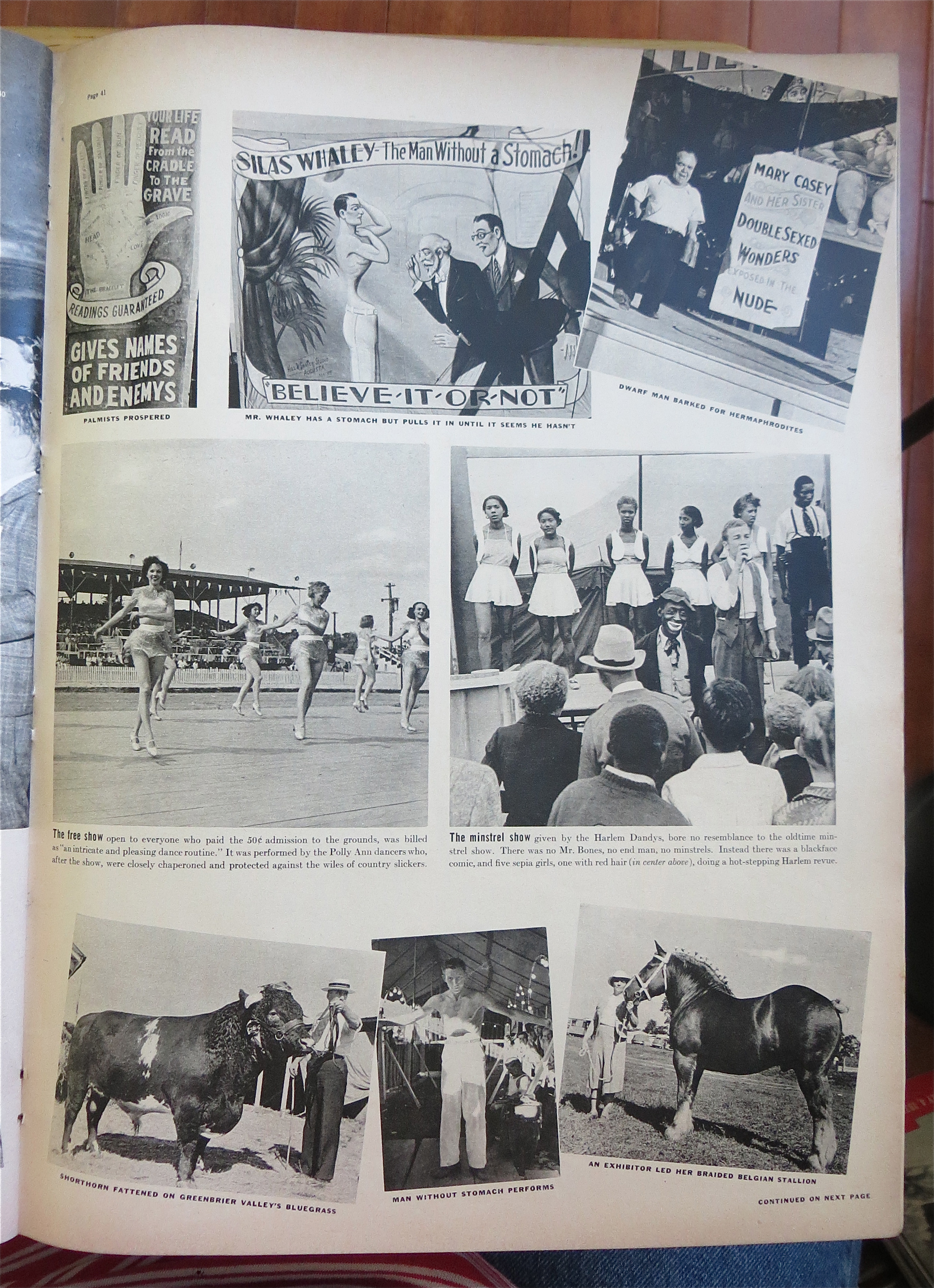 Life Magazine September 26, 1938 County Fair