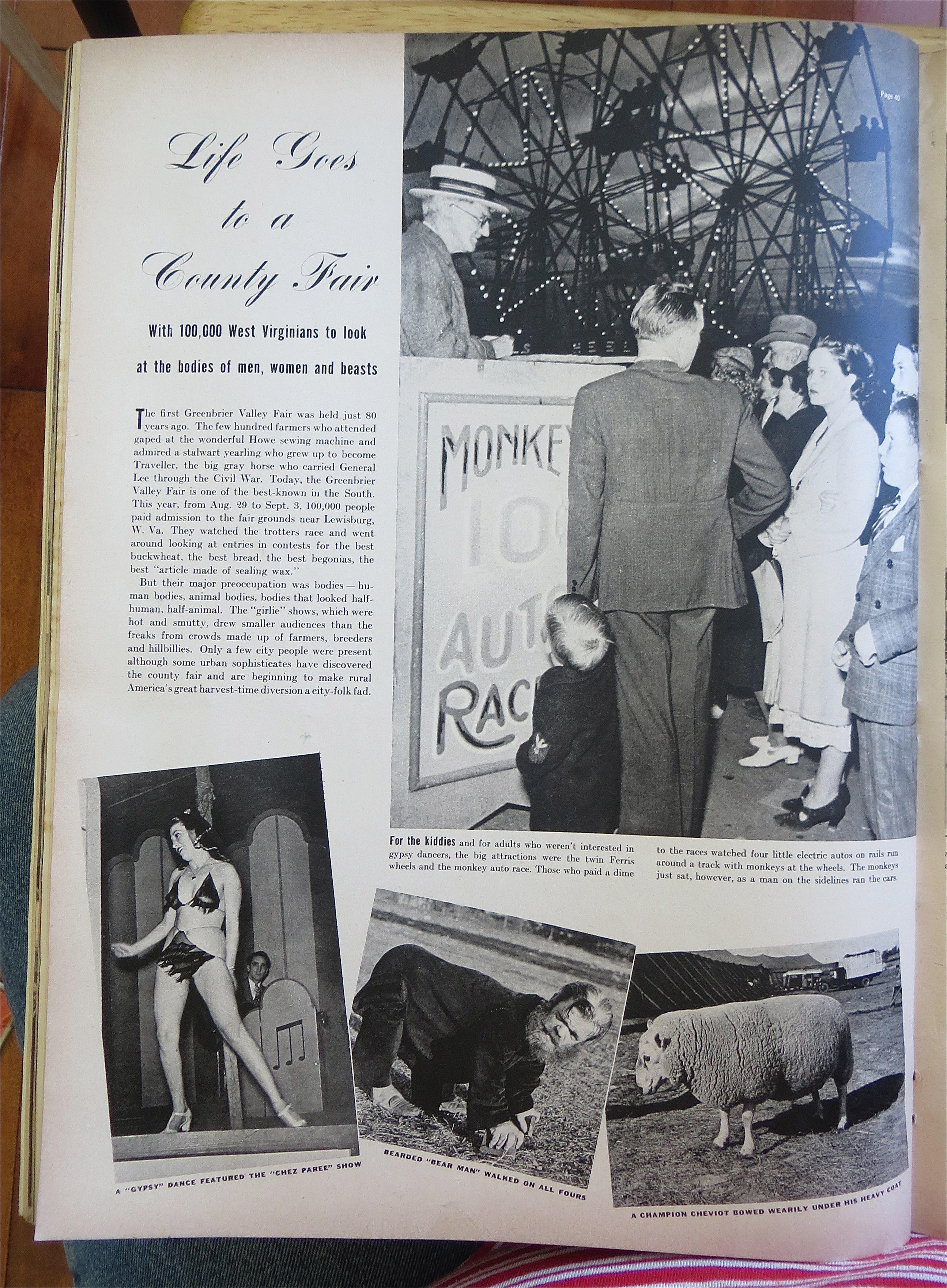Life Magazine September 26, 1938 County Fair