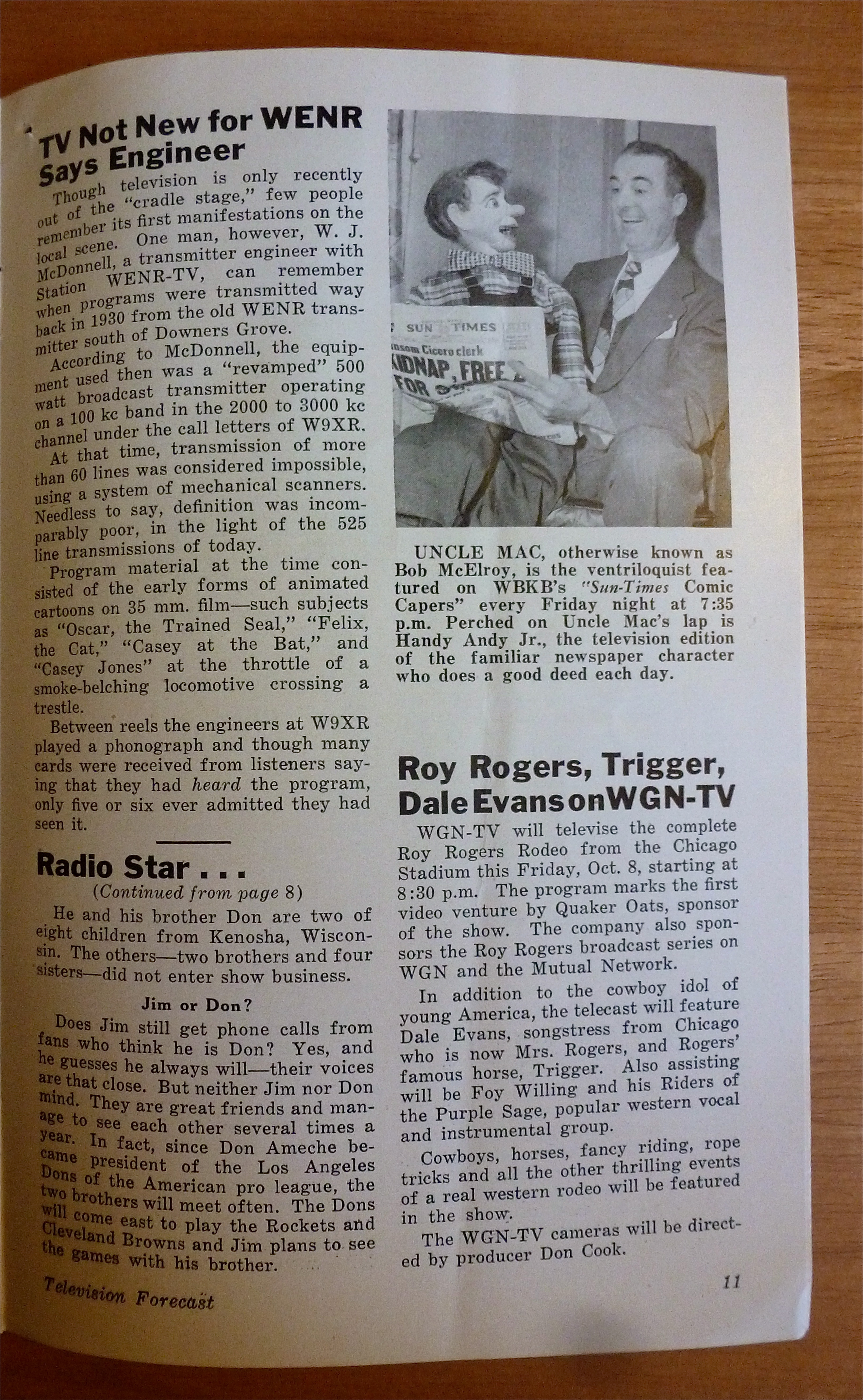 1948 Chicago Television Forecast Vol.1-#22 Dick Tracy