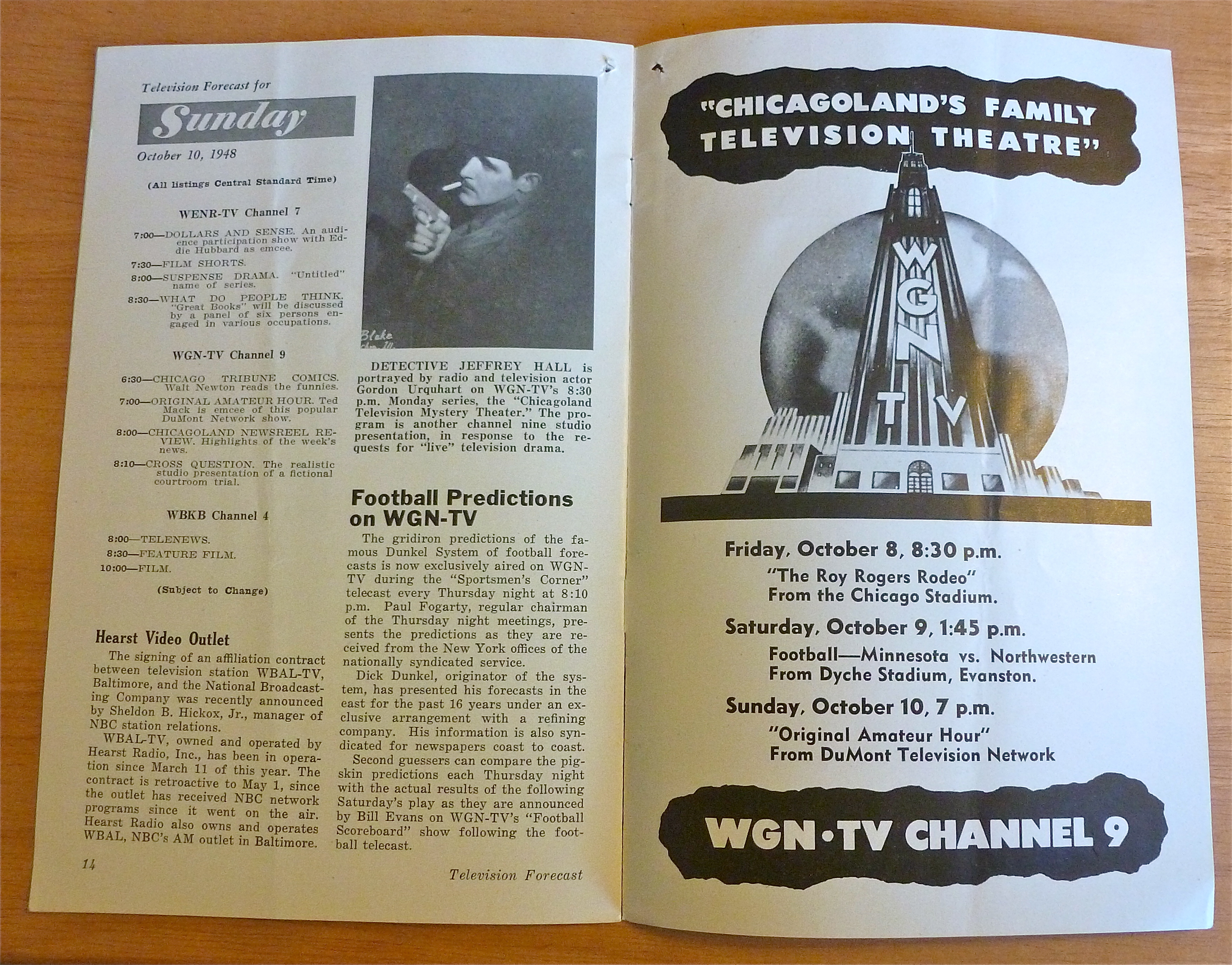 1948 Chicago Television Forecast Vol.1-#22 Dick Tracy