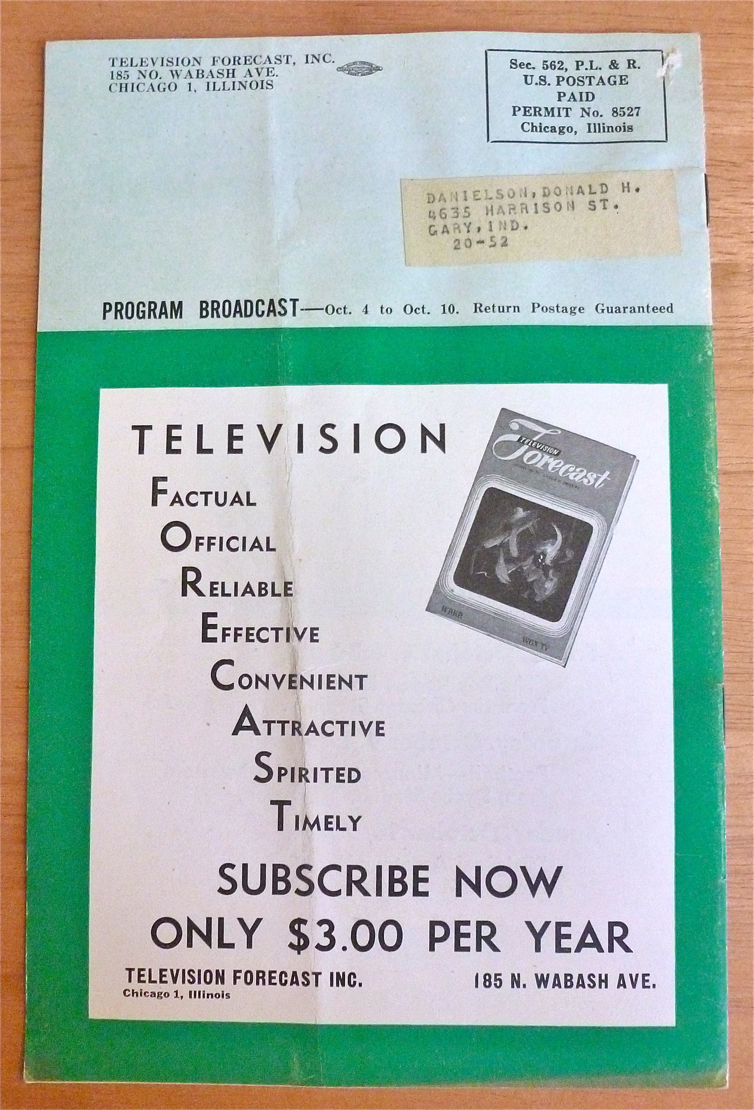 1948 Chicago Television Forecast Vol.1-#22 Dick Tracy