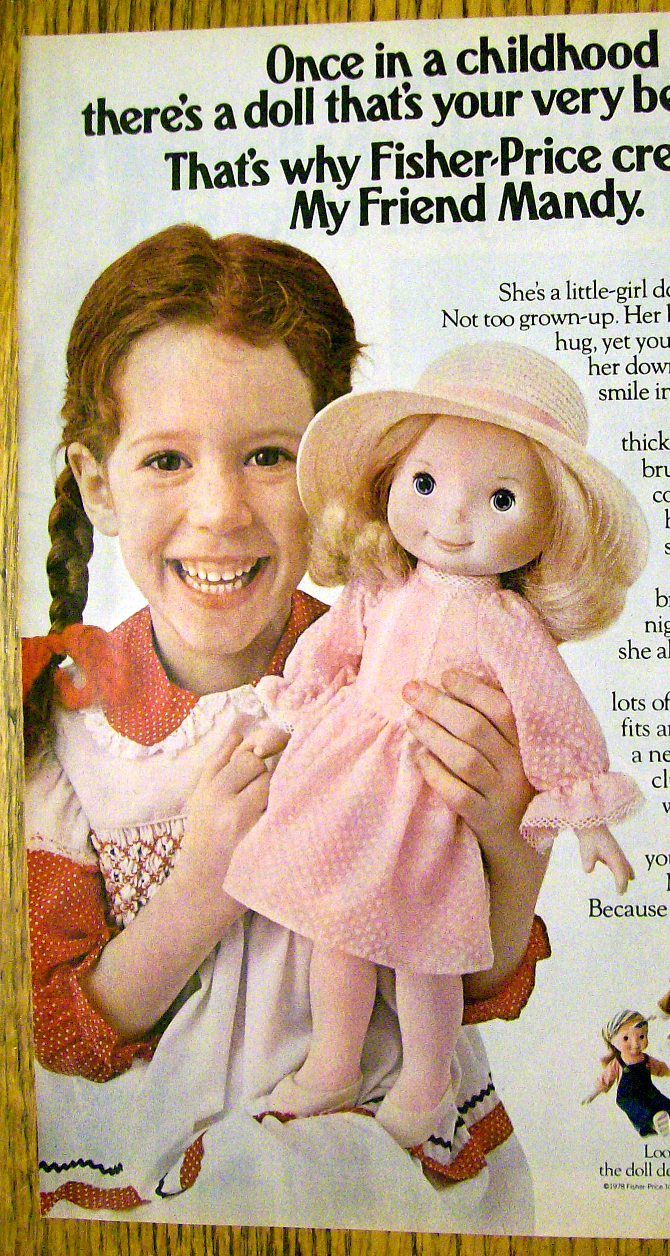 1978 Fisher Price Mandy with Little Girl & Doll