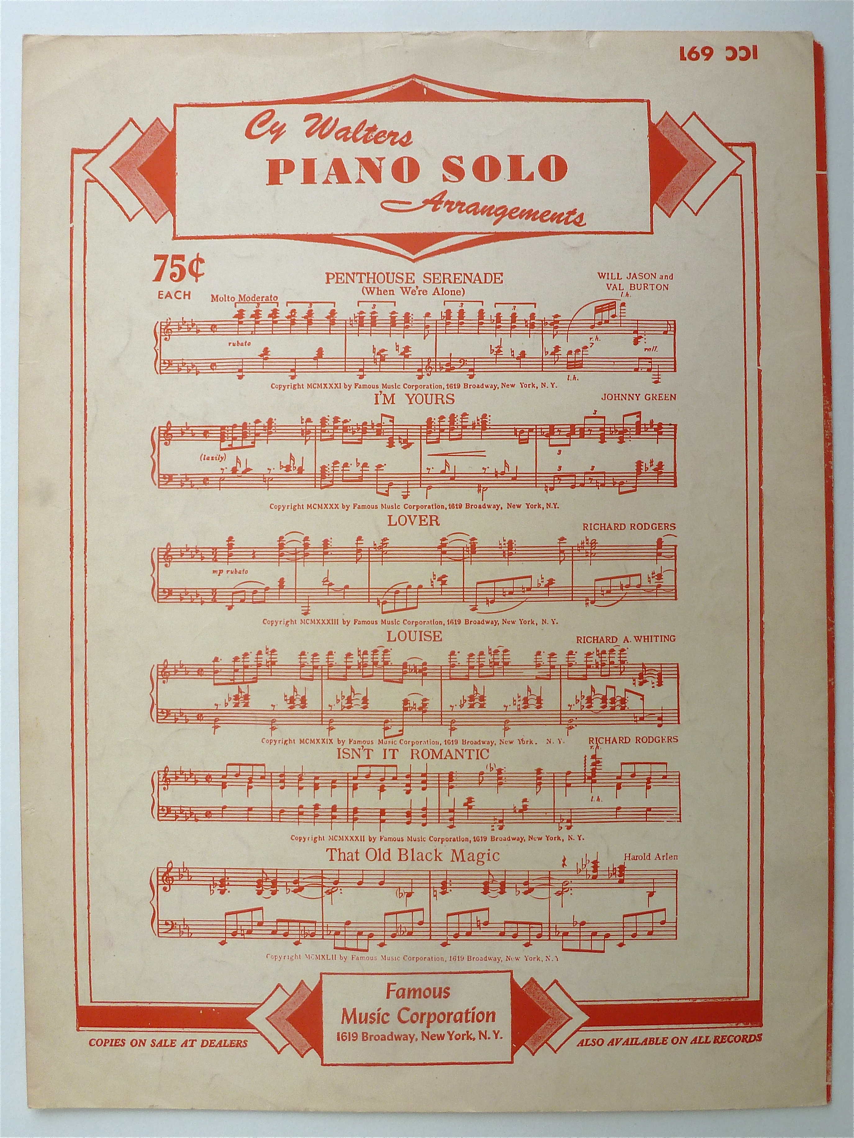 Sheet Music / 1949 (Where Are You) Now That I Need You