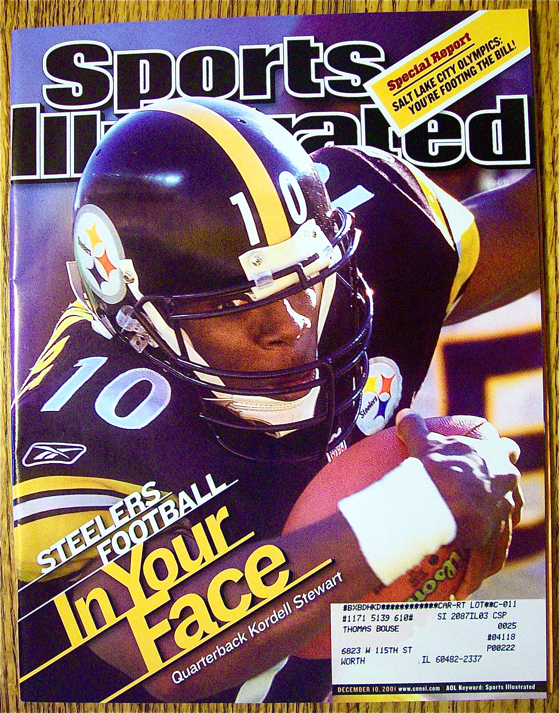 Sports Illustrated Magazine December 10, 2001 Kordell S