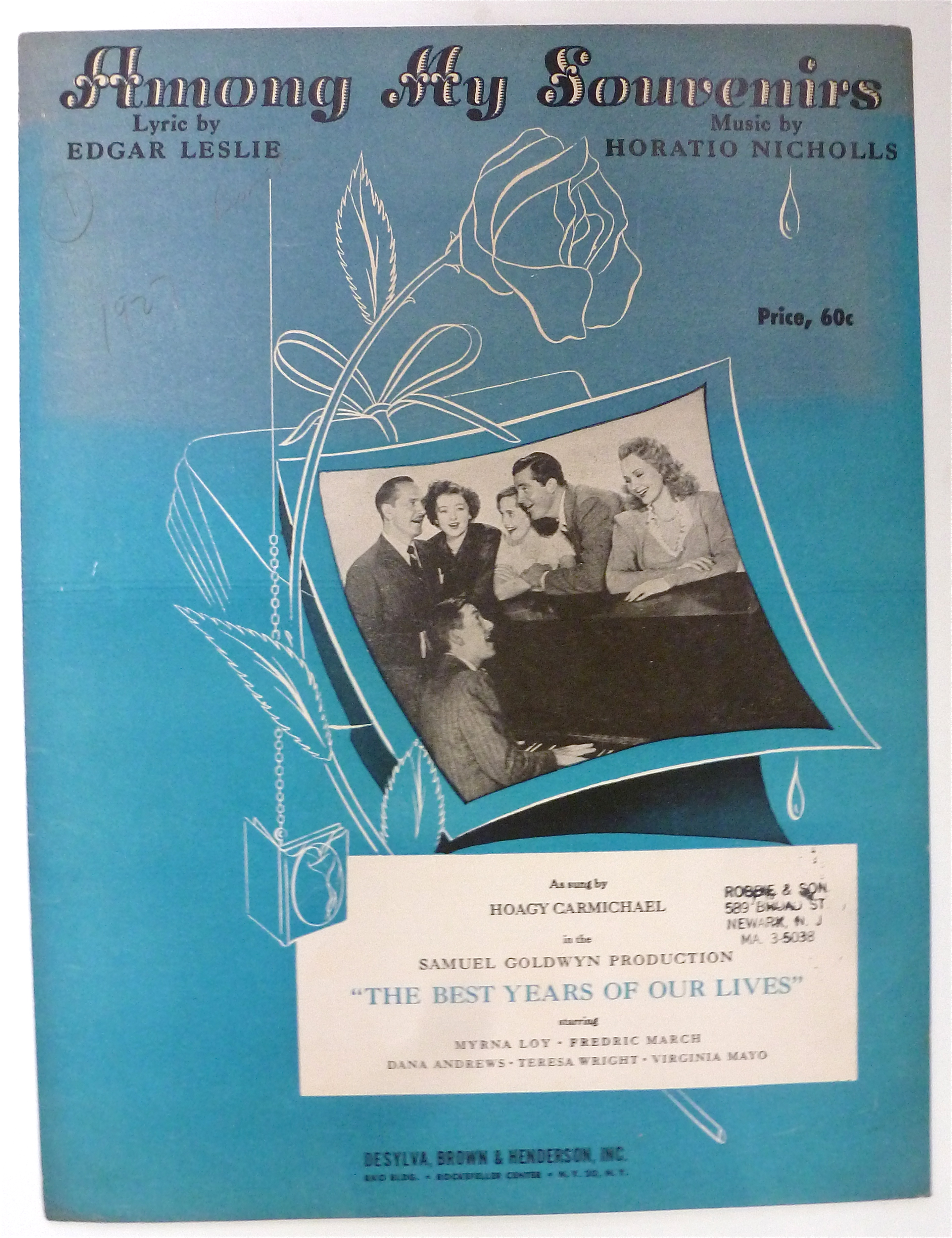 Sheet Music For 1927 Among My Souvenirs
