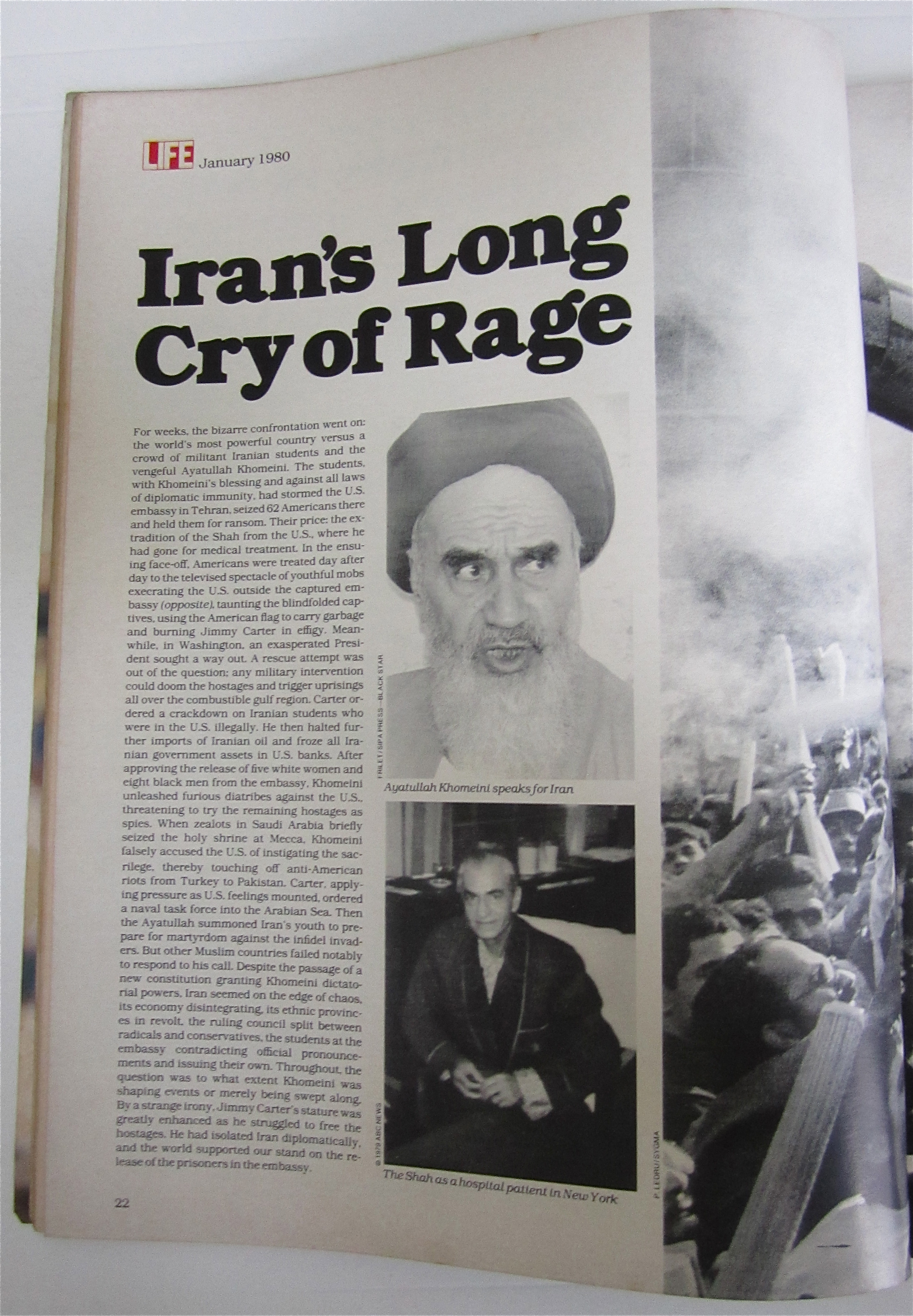 Life  Magazine January 1980 Khomeini's Fierce Outcry