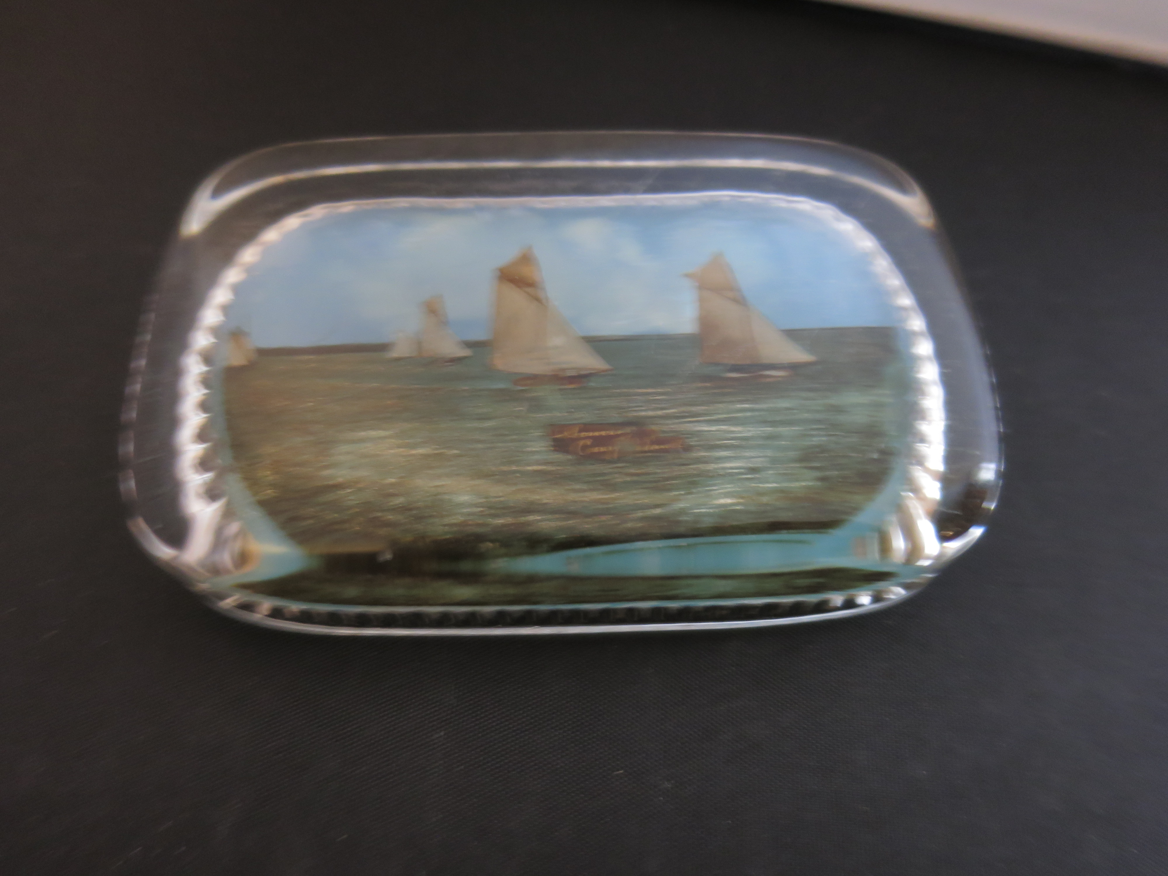 Coney Island Souvenir Paperweight Sailboats New York