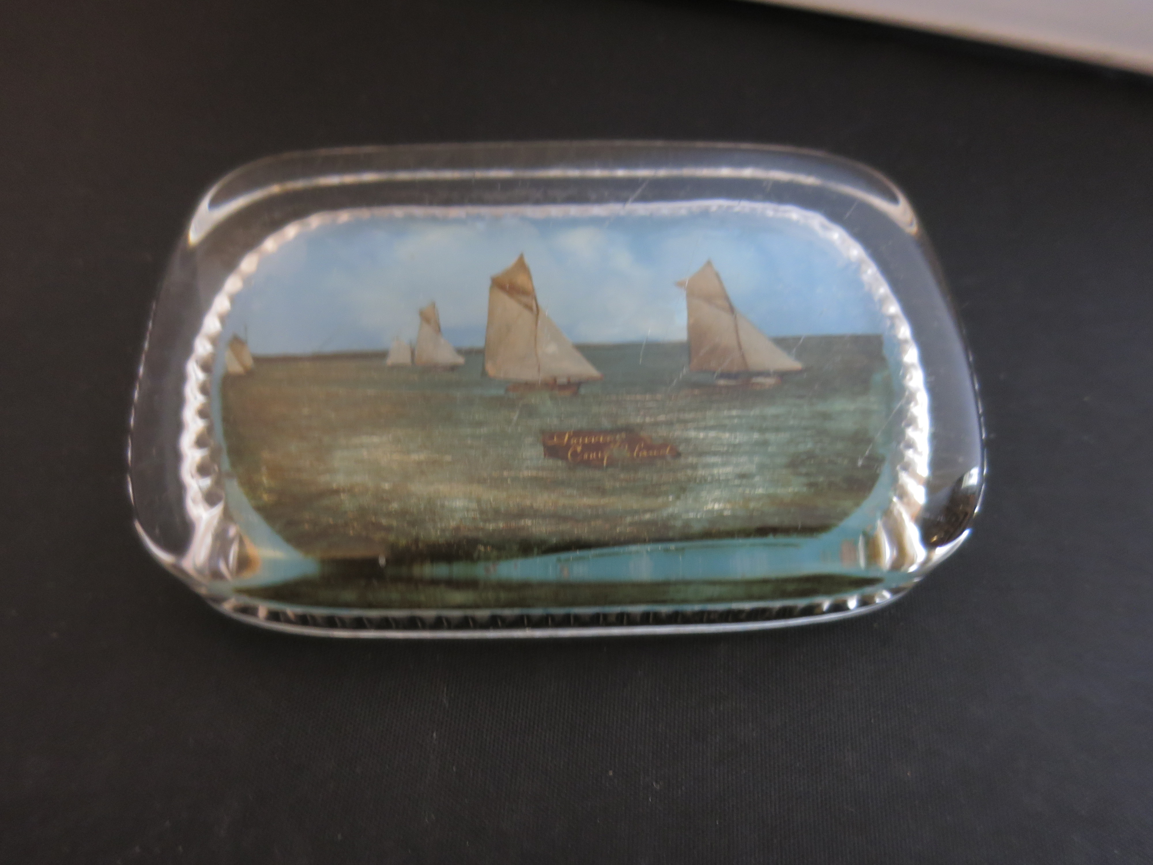 Coney Island Souvenir Paperweight Sailboats New York