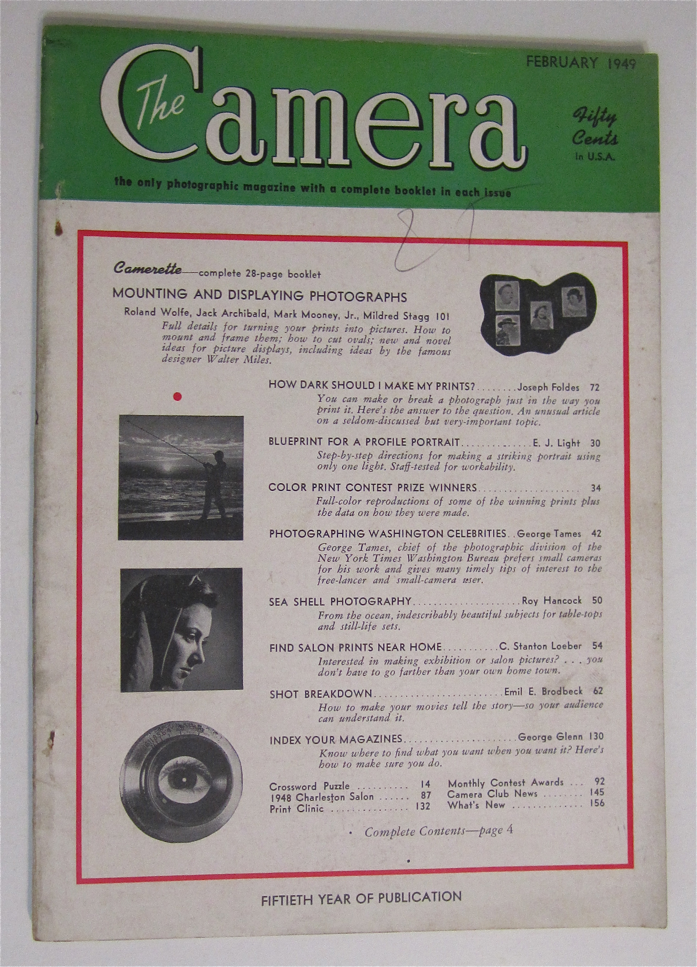 Camera Magazine February 1949 Mount & Display Photos