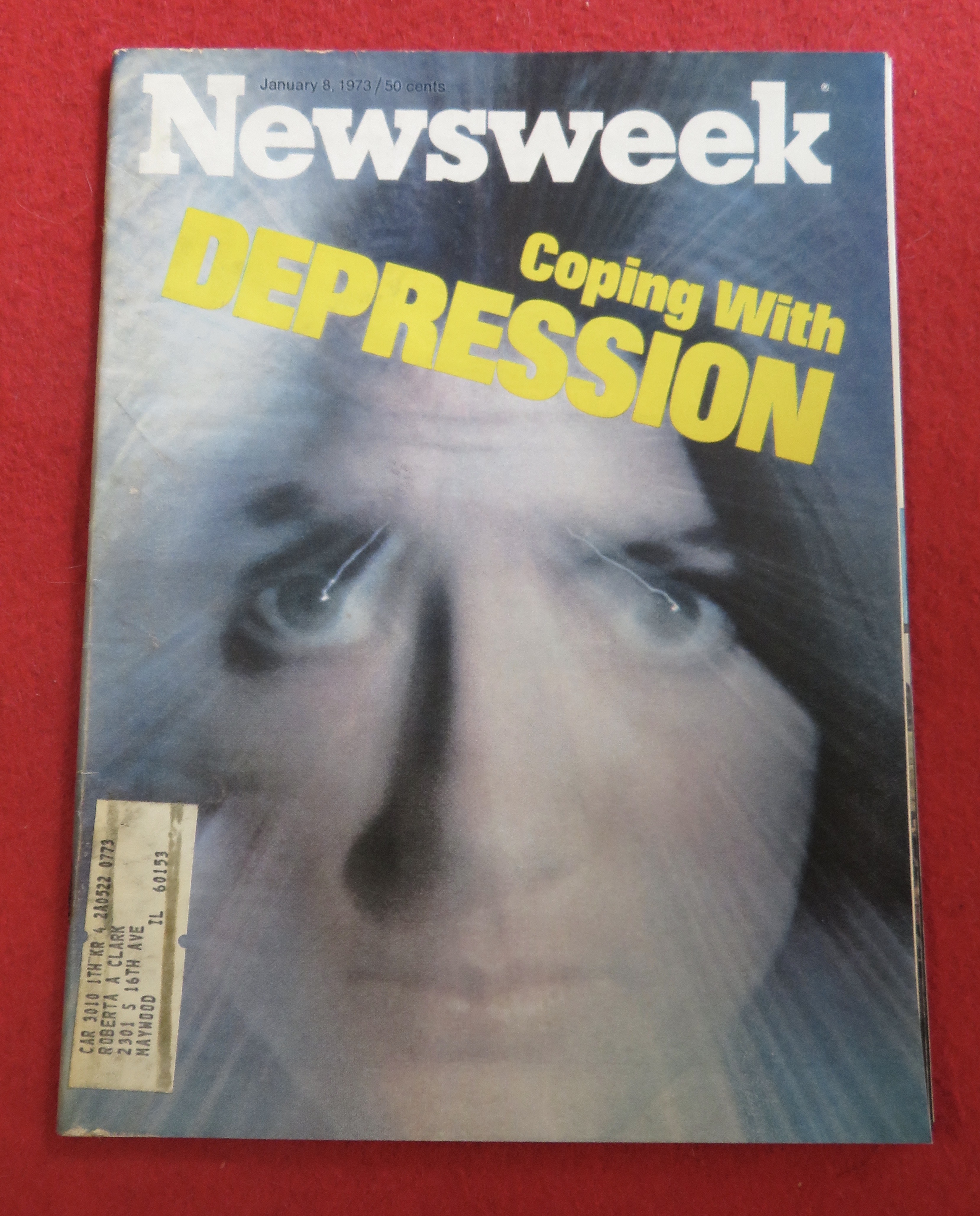 Newsweek Magazine January 8, 1973 Depression