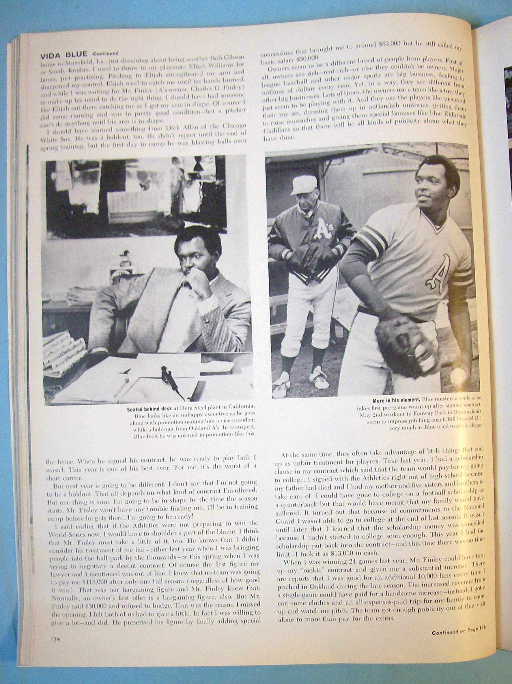 Ebony Magazine-October 1972-Baseball's Vida Blue
