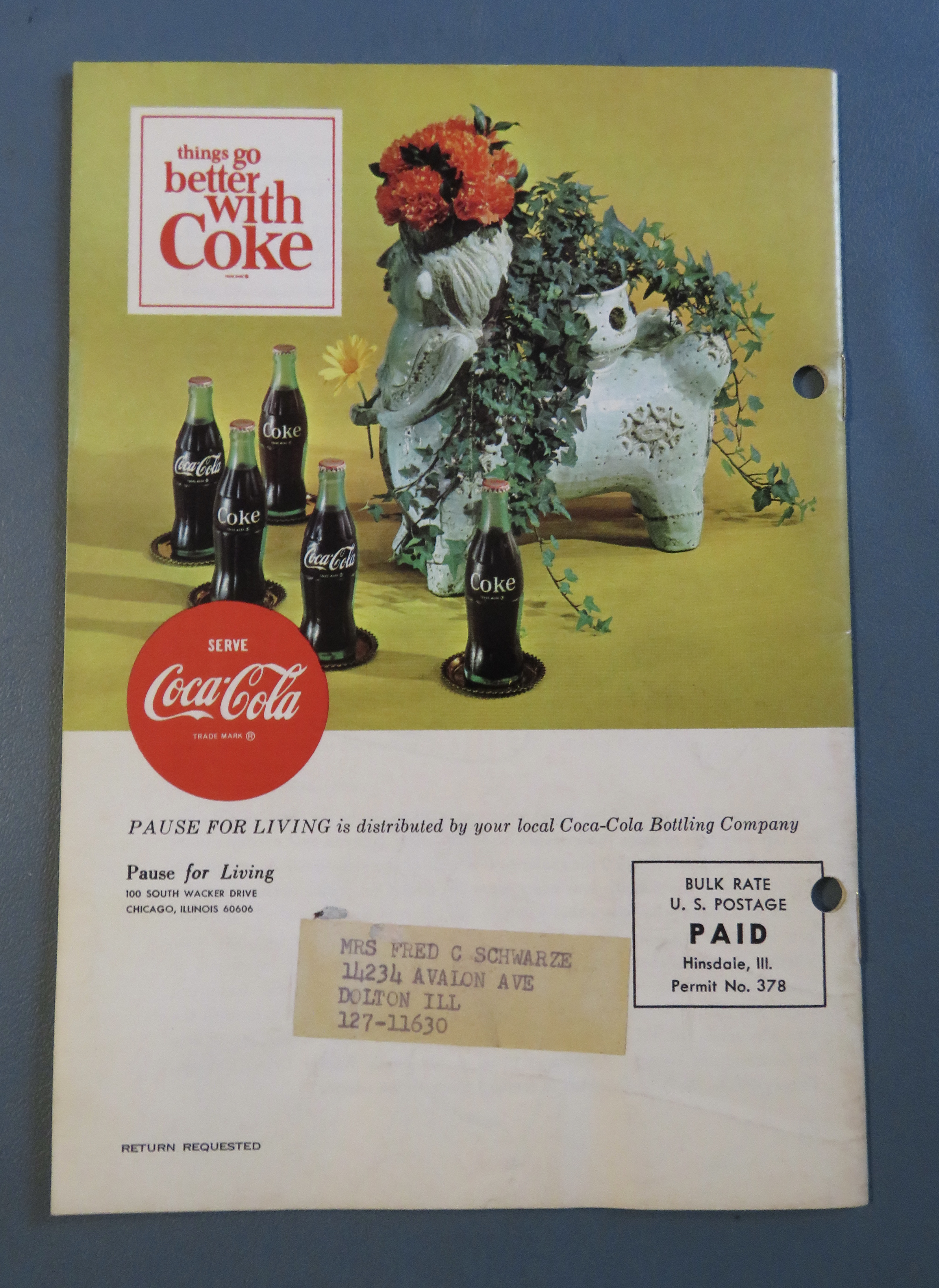 Pause For Living Magazine (Coke) Winter 1964/1965