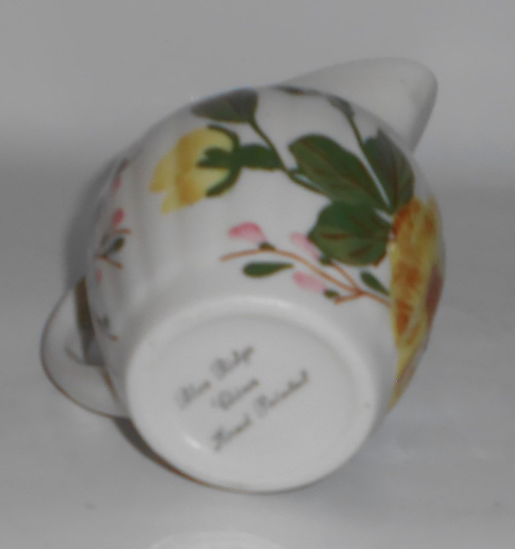 VINTAGE Blue Ridge Pottery Floral China Pitcher - MINT