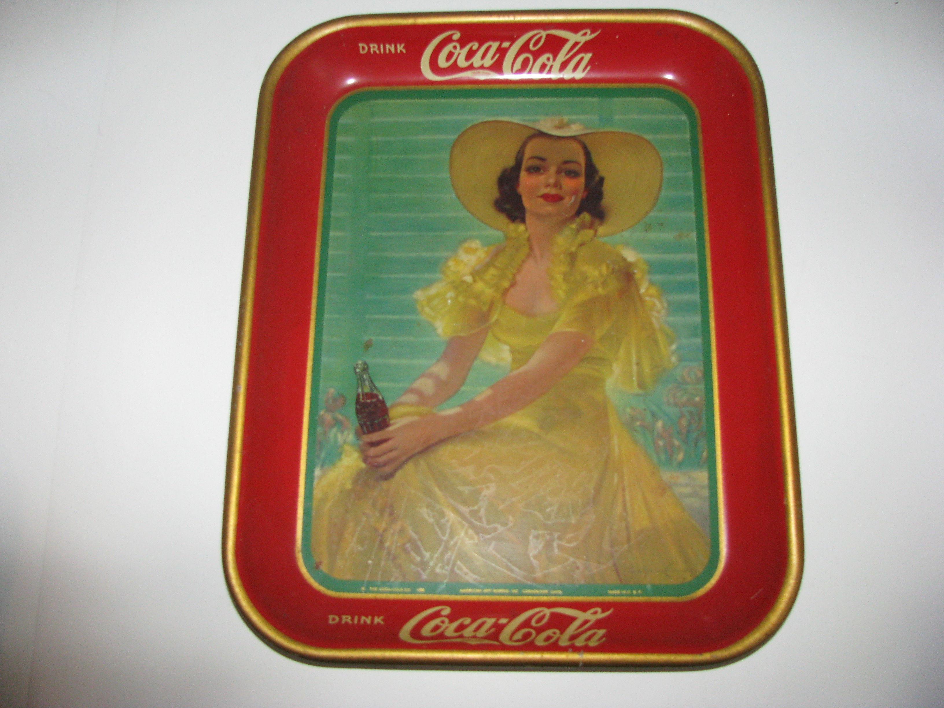 Vintage 1938 Coca Cola Tray