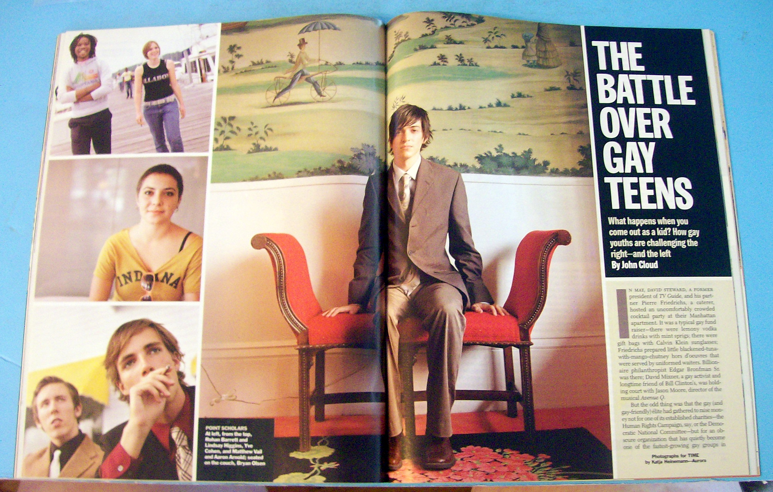 Time Magazine October 10, 2005 Battle Over Gay Teens