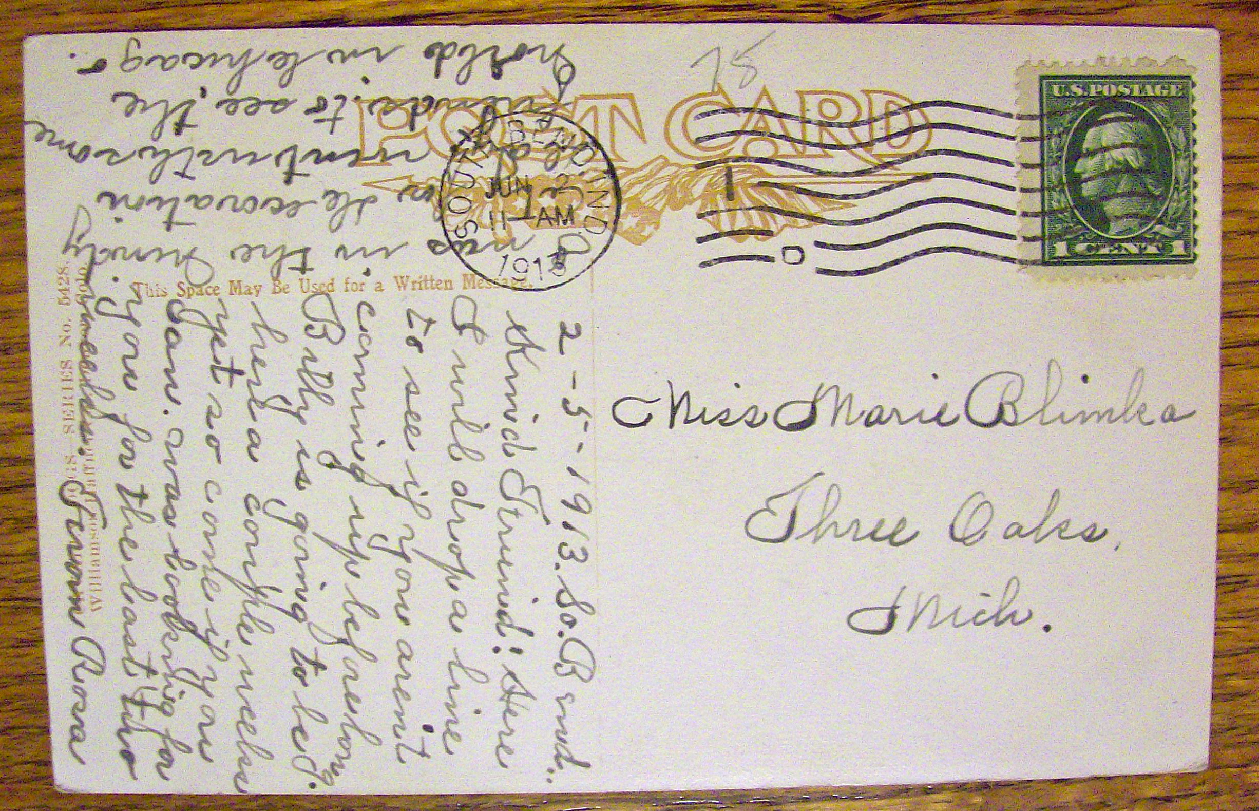 Puppy Sitting With A Bow On Its Head Postcard