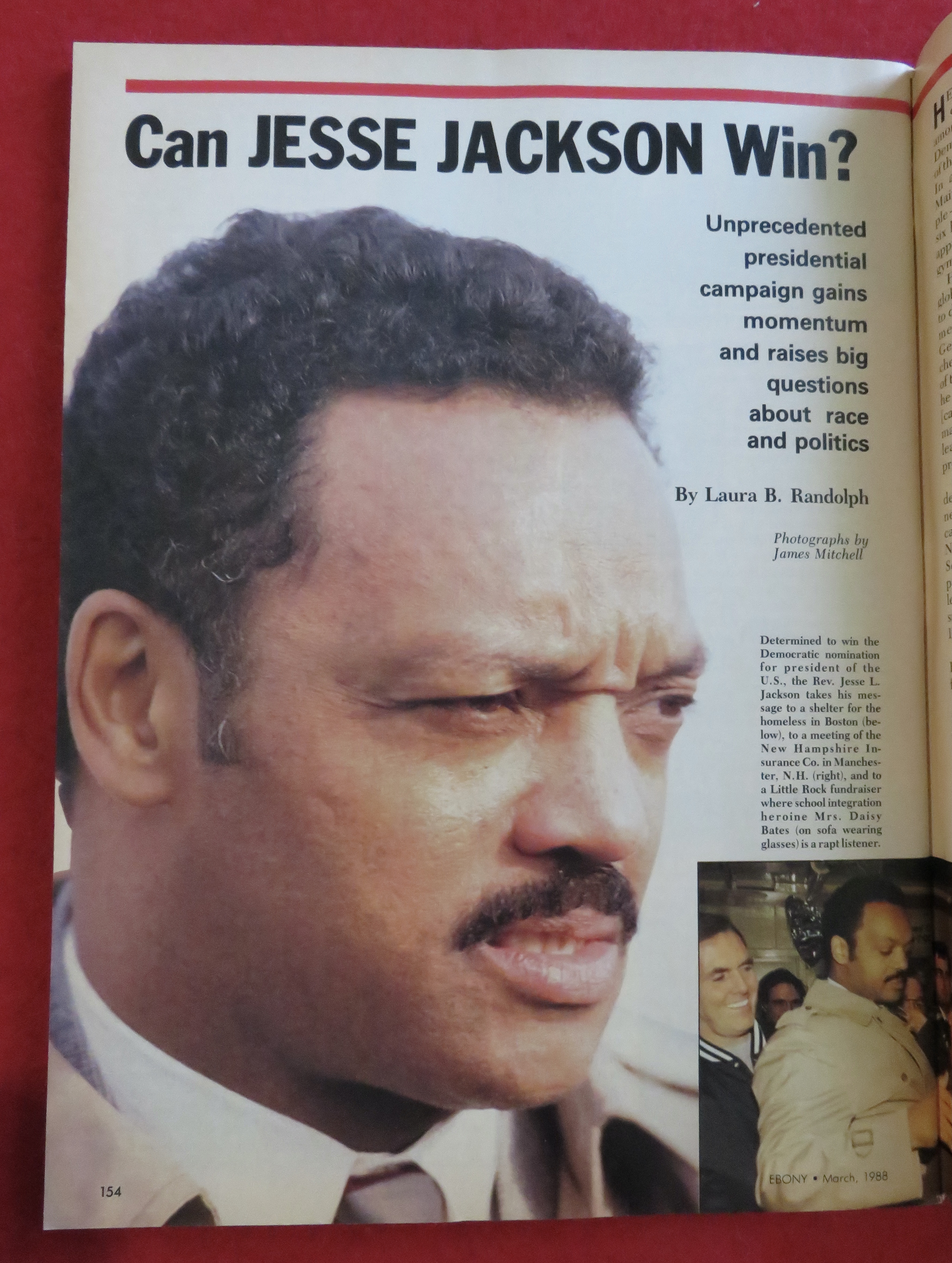 Ebony Magazine March 1988 Can Jesse Jackson Win?