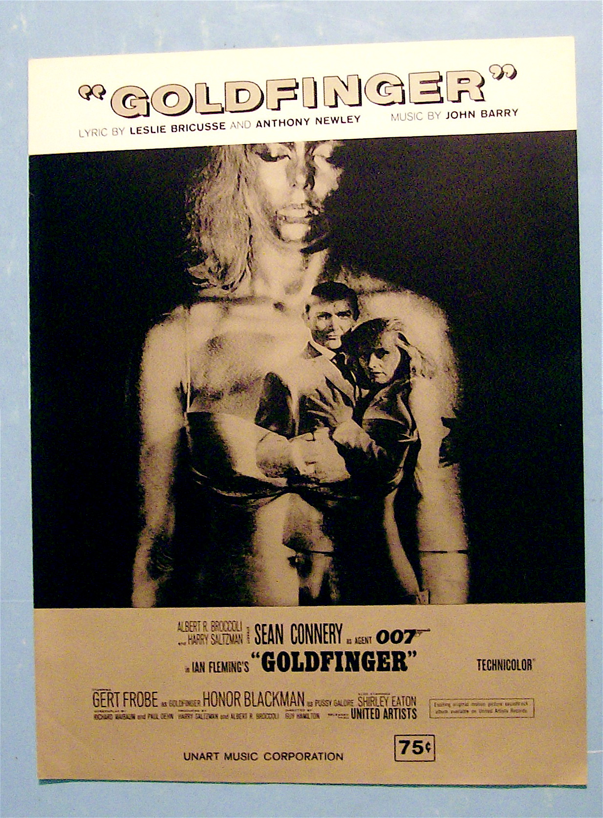 Sheet Music For 1964 Goldfinger By John Barry