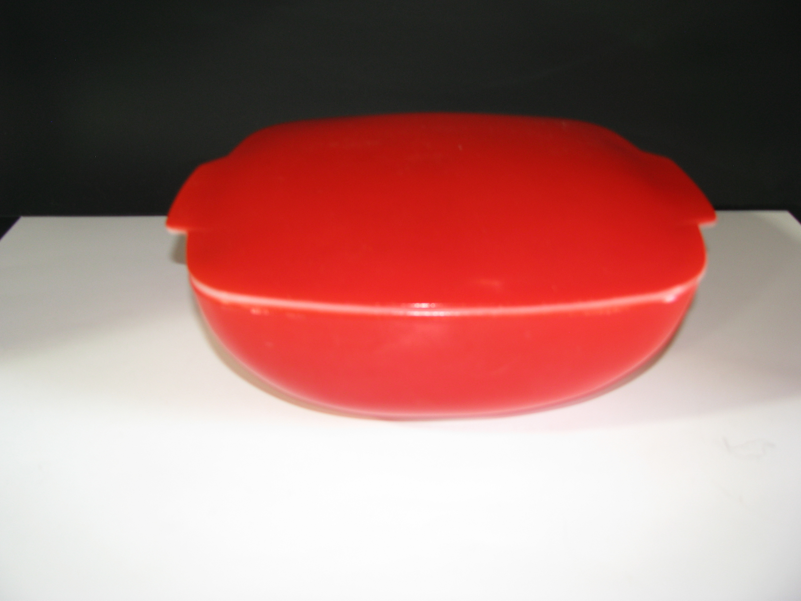 Vintage Pyrex 1949 Red Hostess Dish 025 dish/Lid