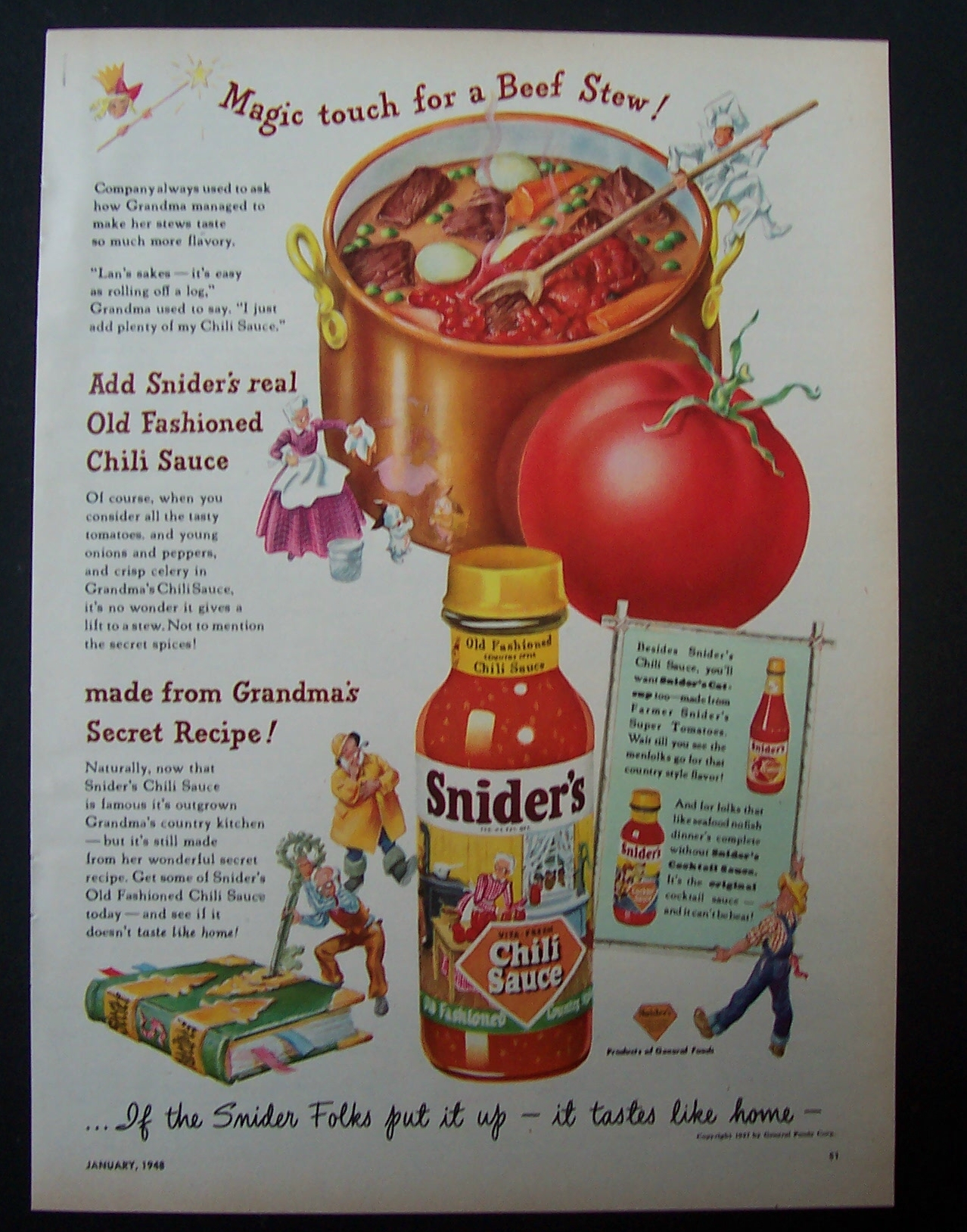 1948 Snider's Chili Sauce