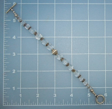Silpada Sterling Silver Crystal Toggle Bracelet