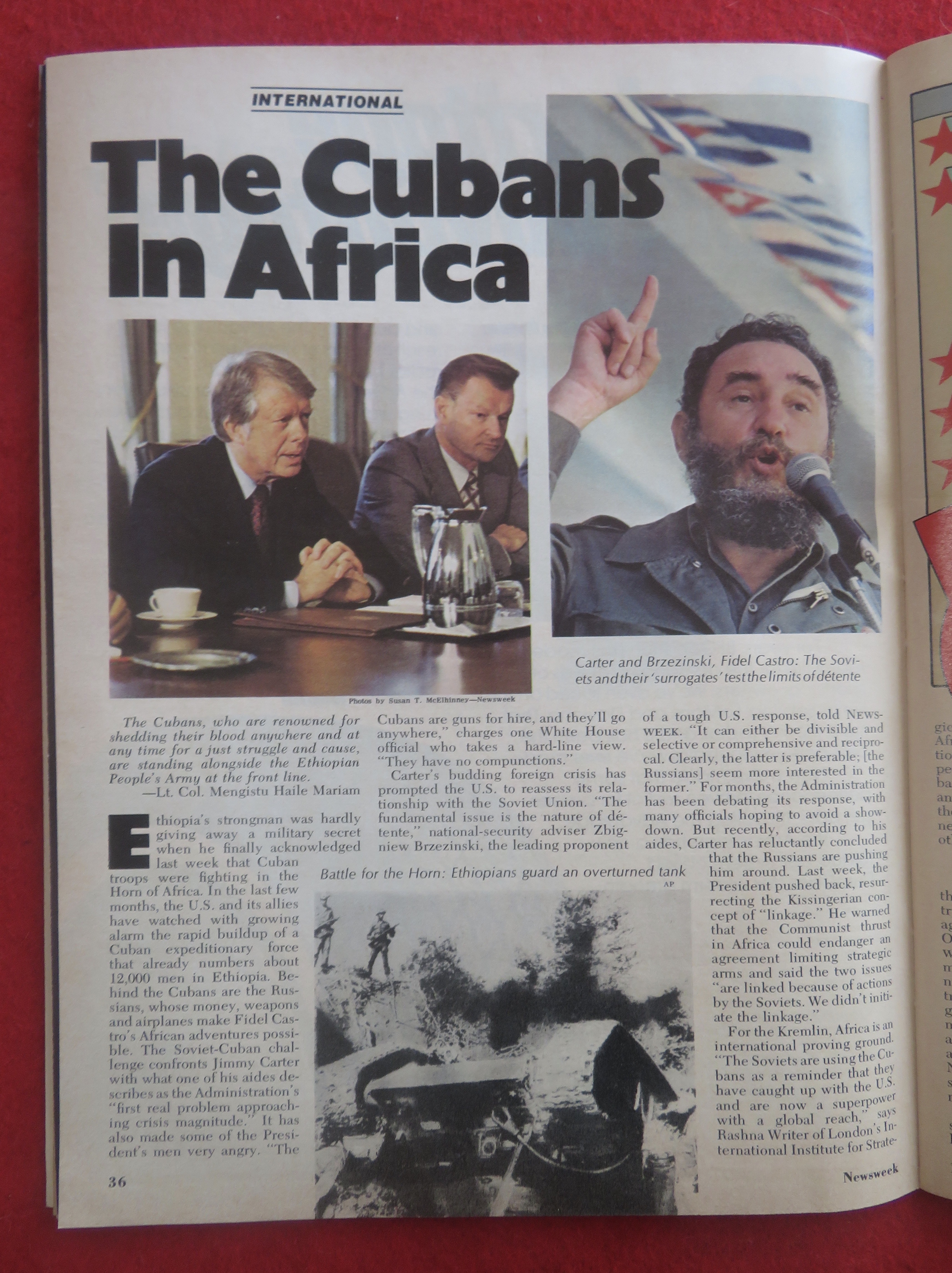 Newsweek Magazine March 13, 1978 Cubans In Africa