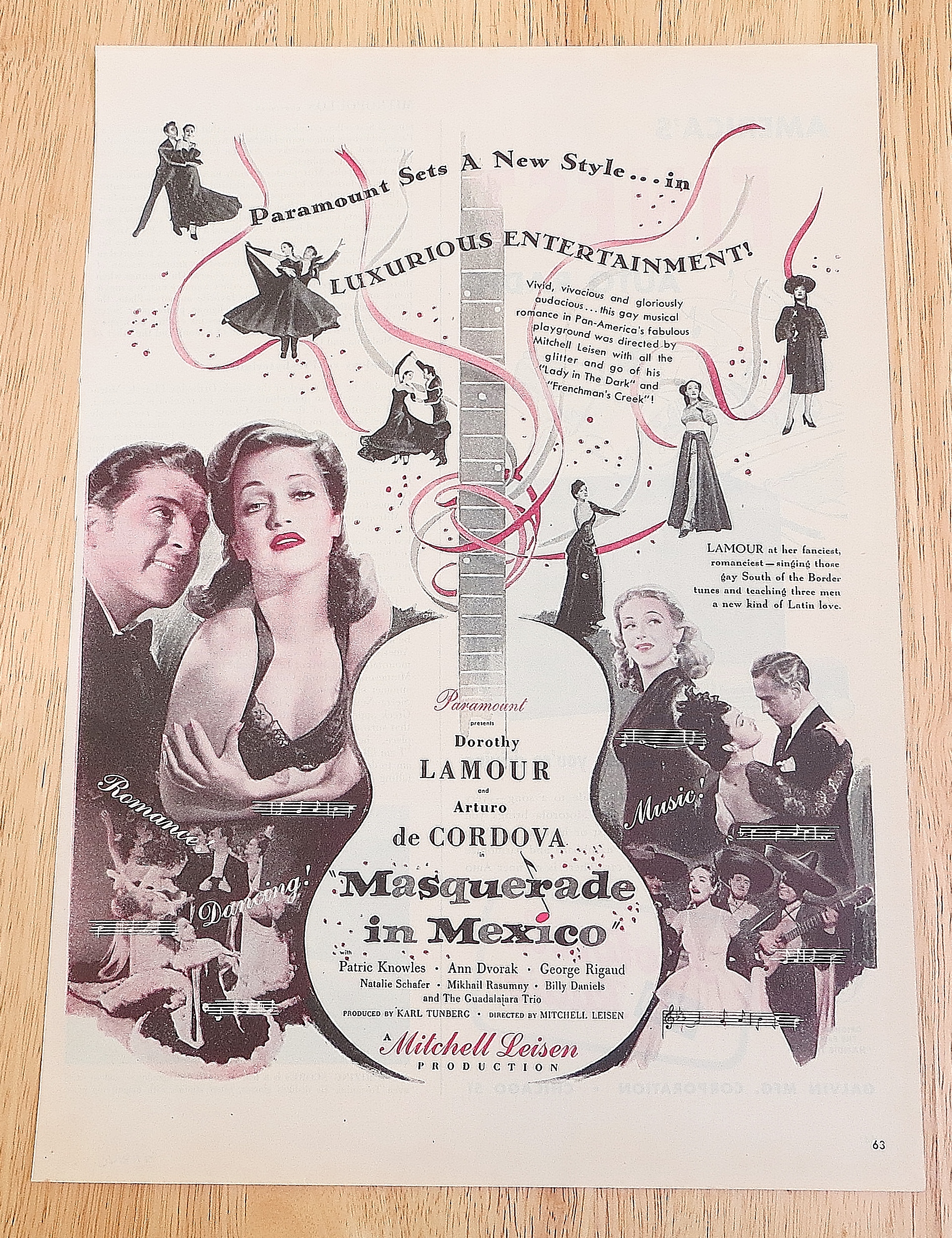 1946 Masquerade In Mexico With Dorothy Lamour