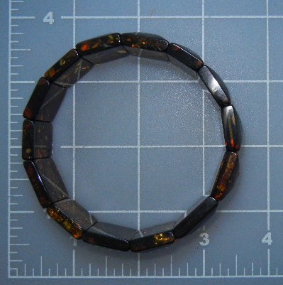 Amber Bugs Leaves Squares Expanda Bracelet