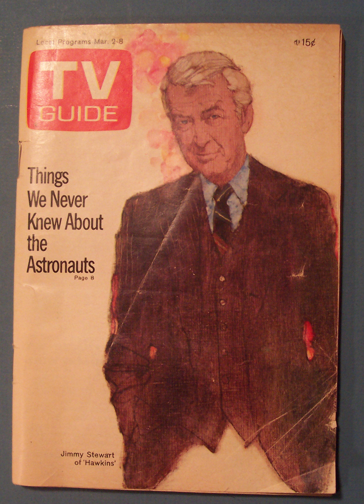 TV Guide - March 2-8, 1974 - Jimmy Stewart