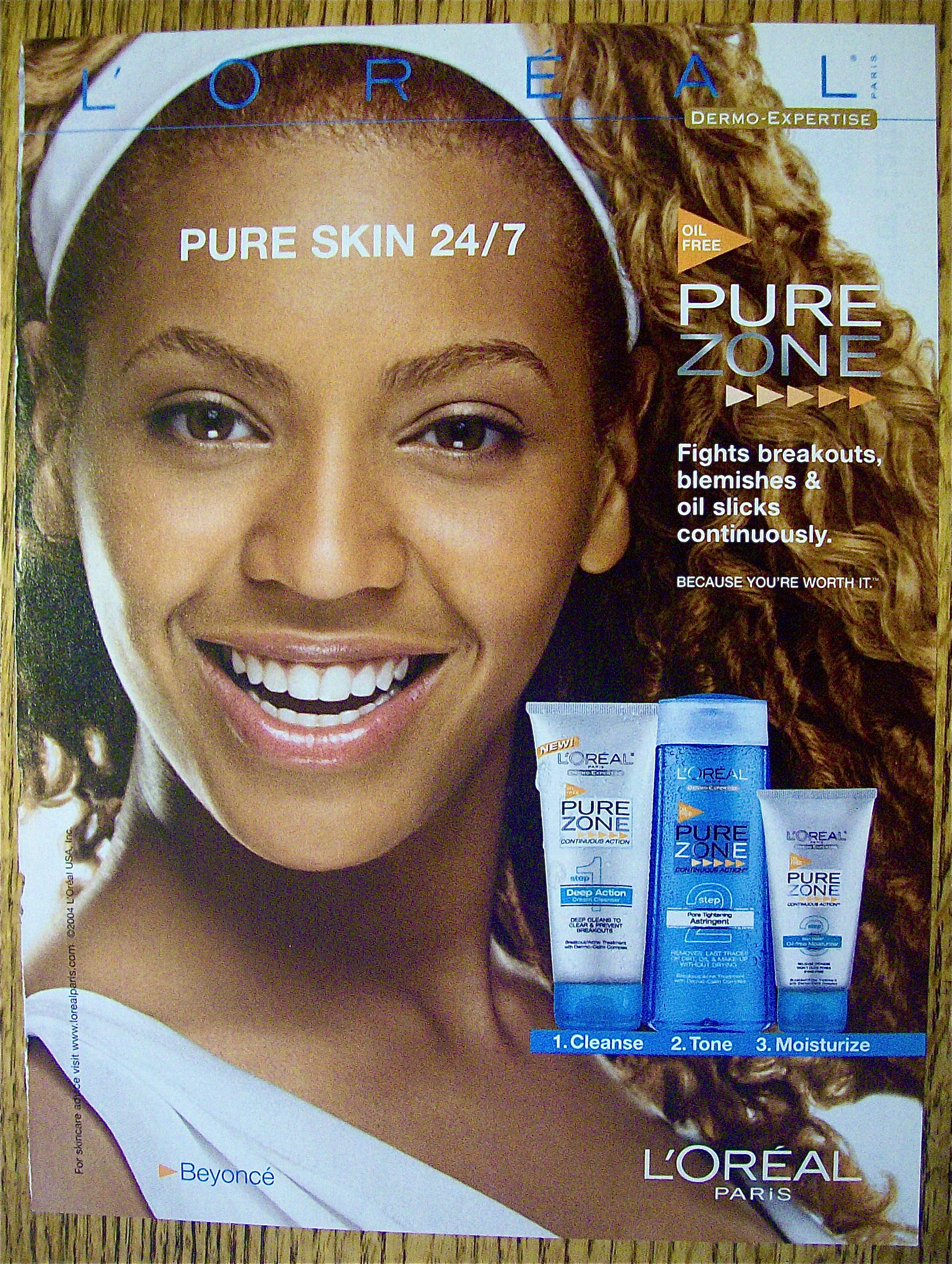 2004 Loreal Pure Zone with Beyonce