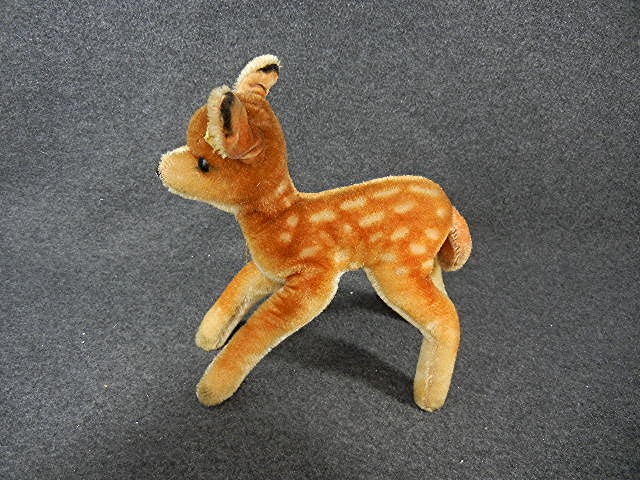 Vintage STEIFF Mohair Deer, fawn Standing 8 in