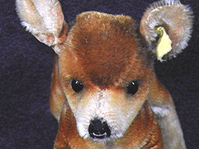 Vintage STEIFF Mohair Deer, fawn Standing 8 in