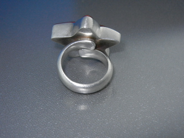 CHARLES ALBERT Jasper Sterling Silver Star Ring