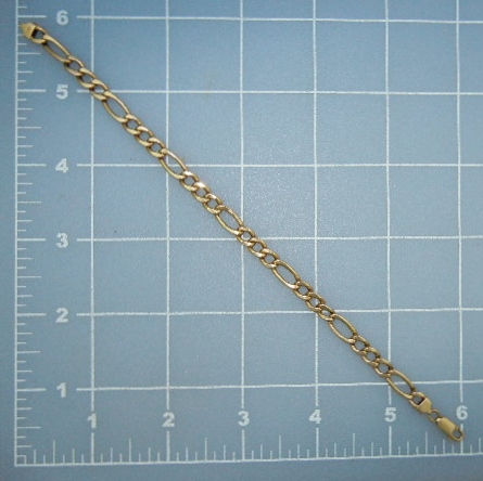 18K Gold Link Bracelet 8 Grams