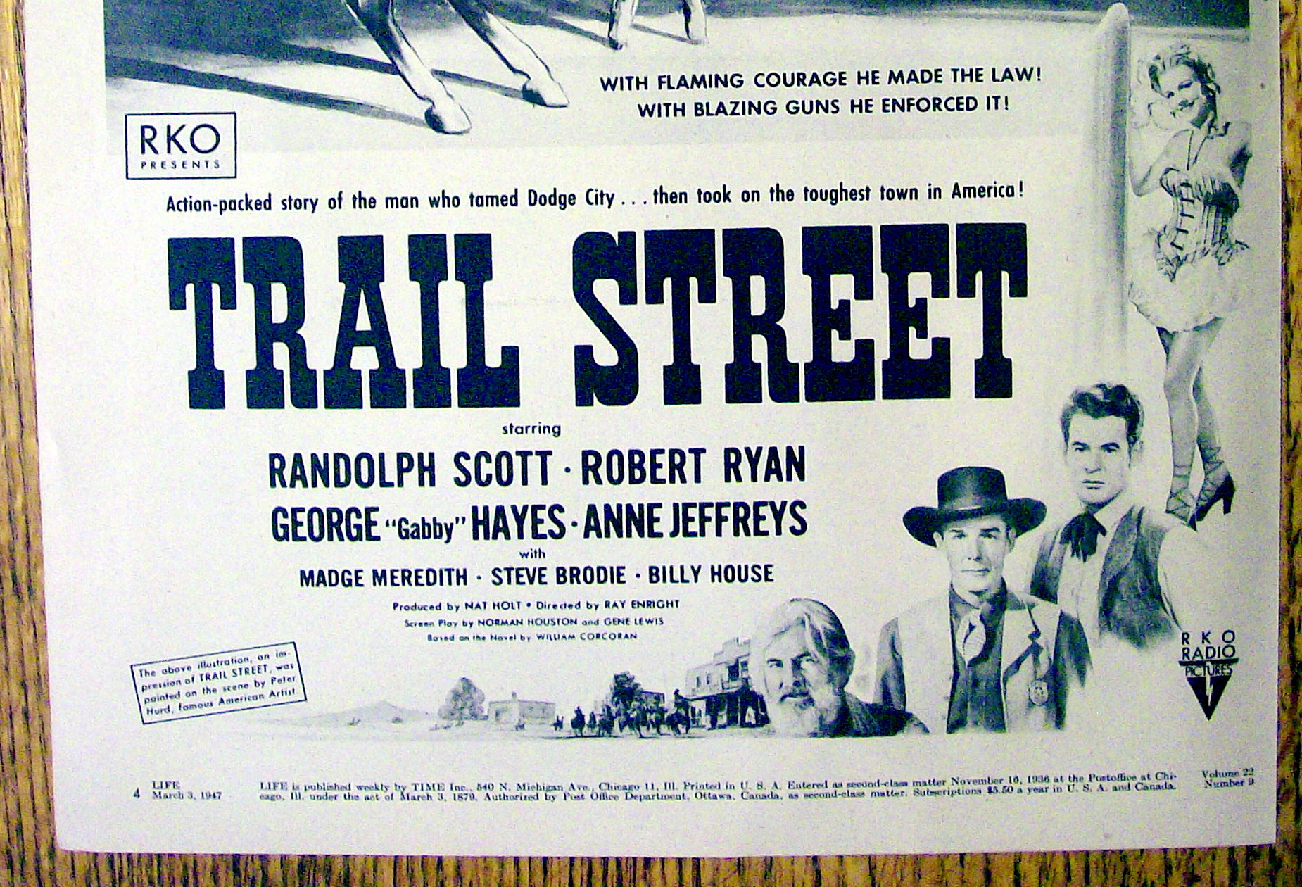 1947 Trail Street With Bat Masterson By Peter Hurd