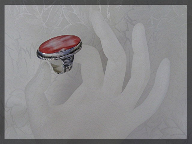 Ring Spiny Oyster Sterling Silver Gigned  IHMSS
