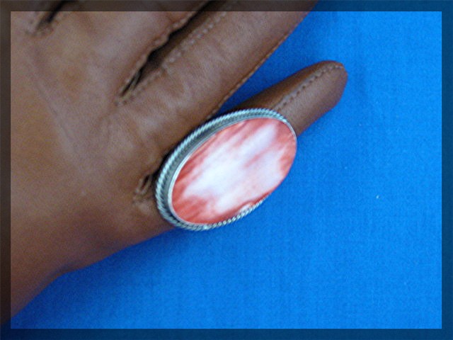 Ring Spiny Oyster Sterling Silver Gigned  IHMSS