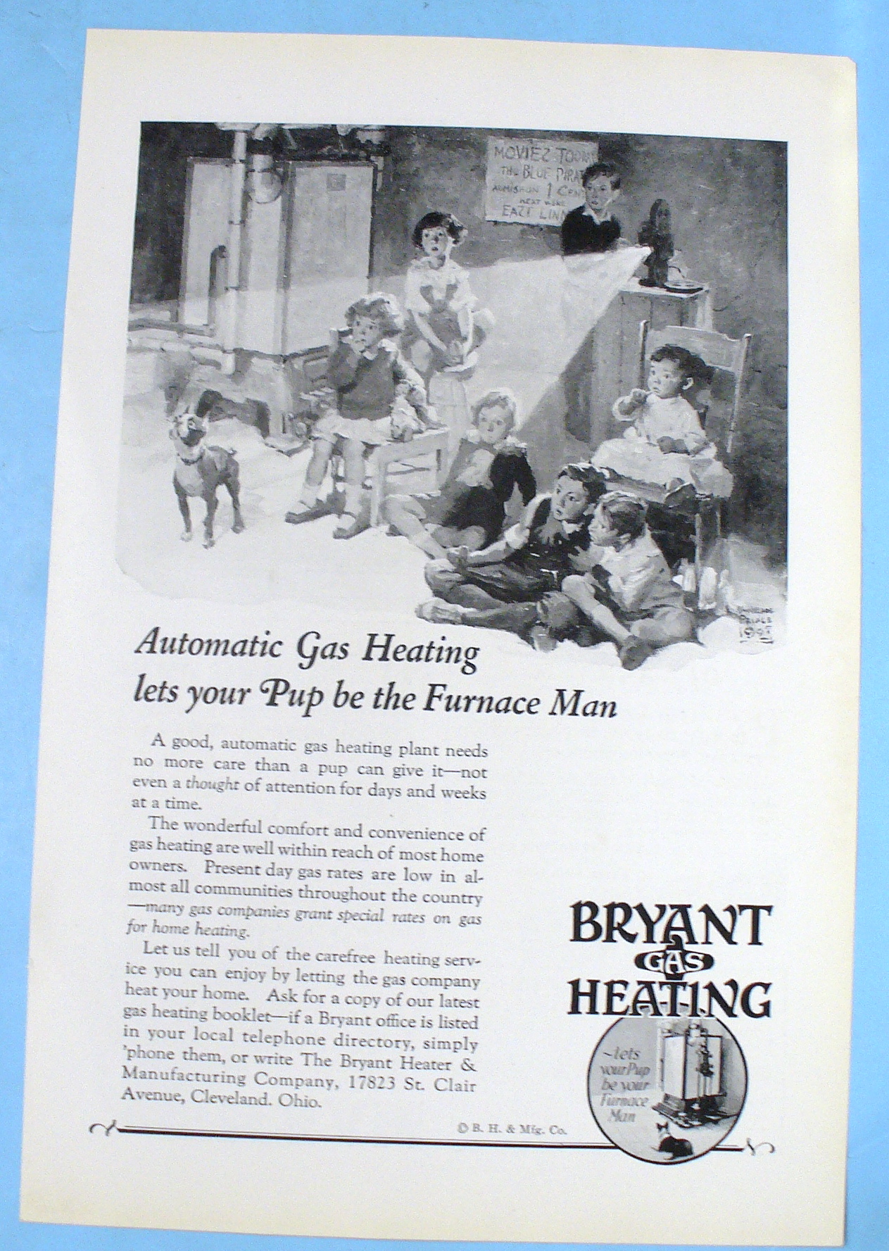 1927 Bryant Gas Heating w/ Kids and Movie
