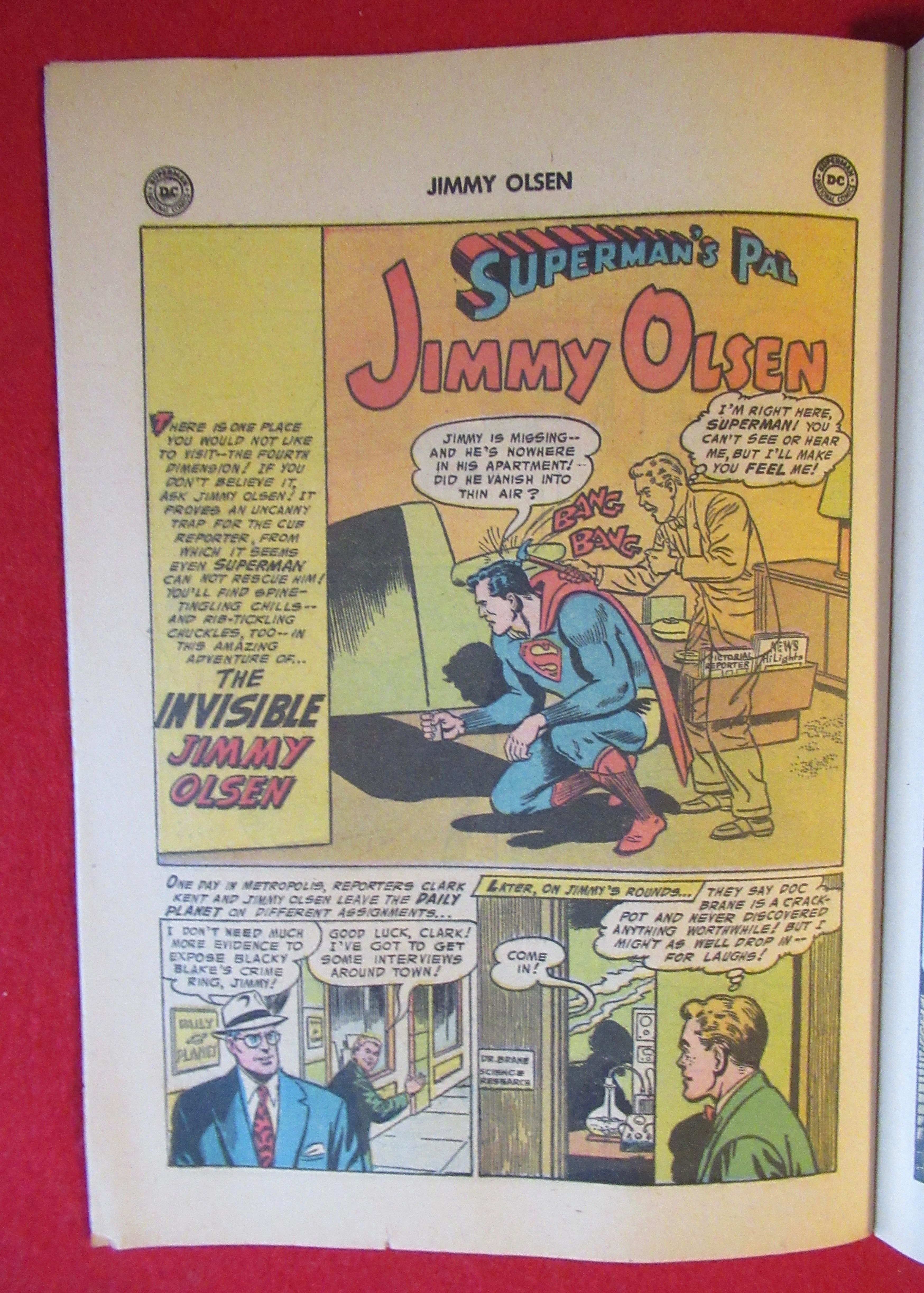Superman's Pal Jimmy Olsen Comics April 1956