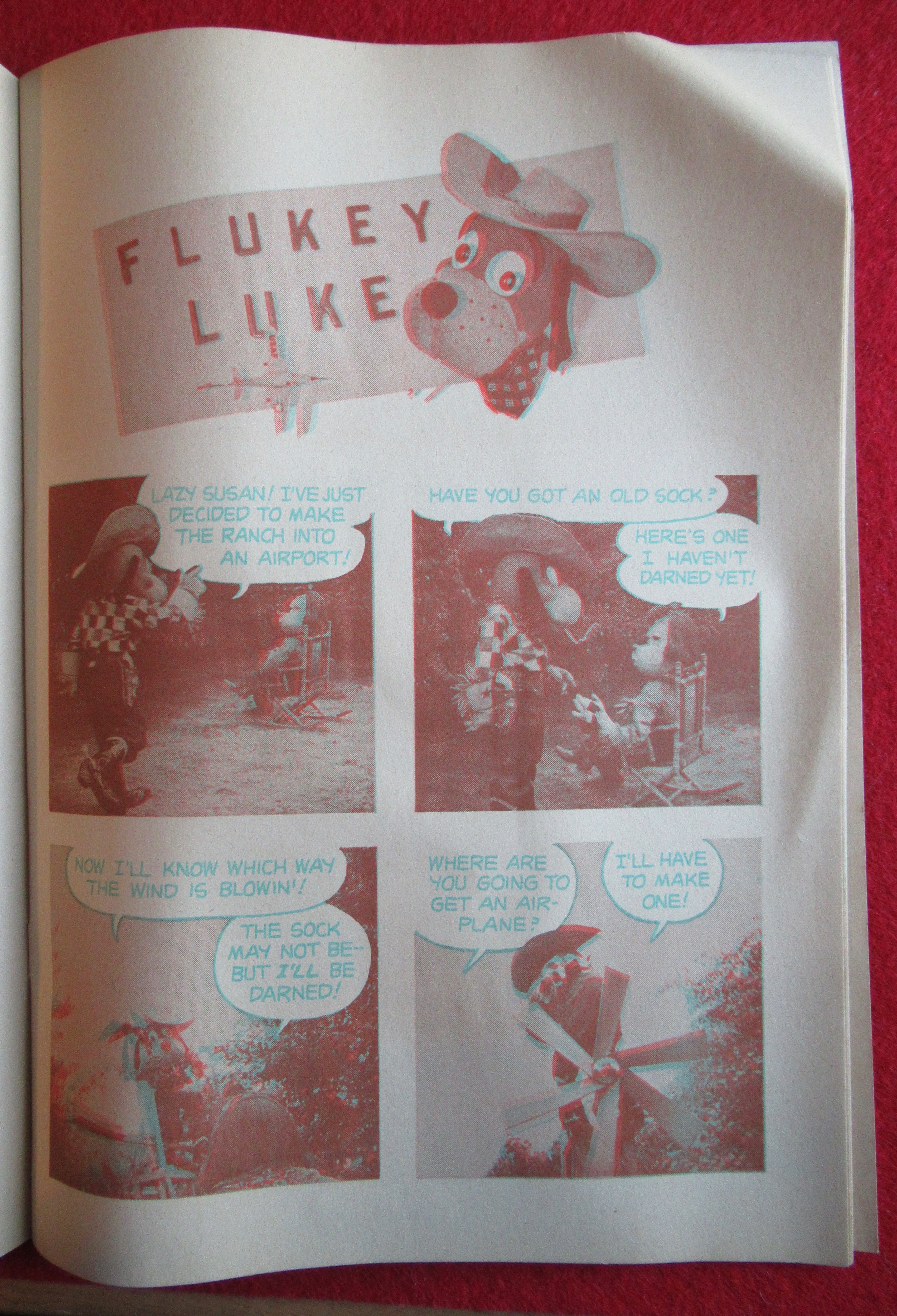 Flukey Luke 3D Comic 1953 Genuine 3 Dimension